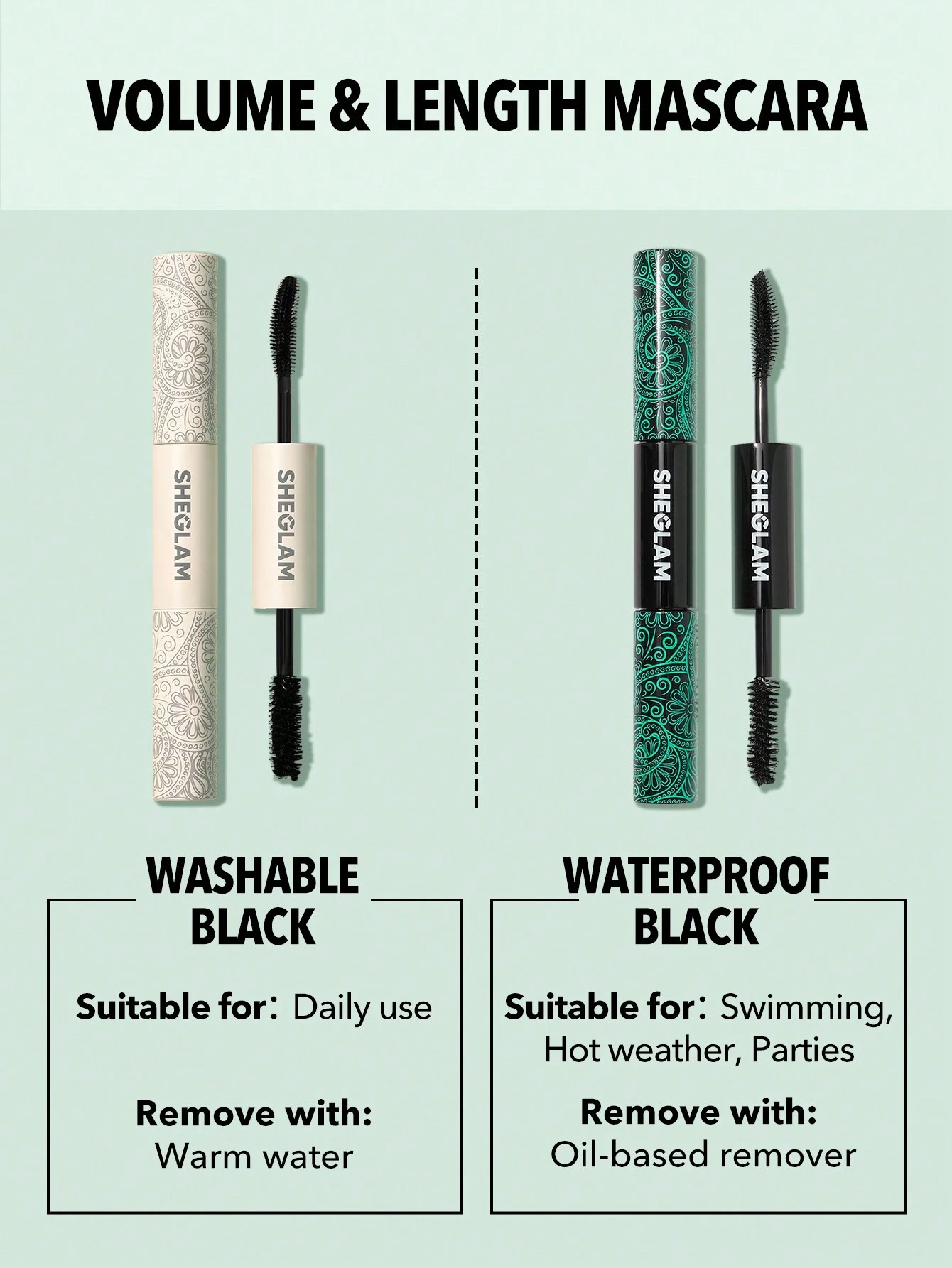 4 SHEGLAM All-In-One Volume & Length Mascara - Waterproof Black, 4 of 6