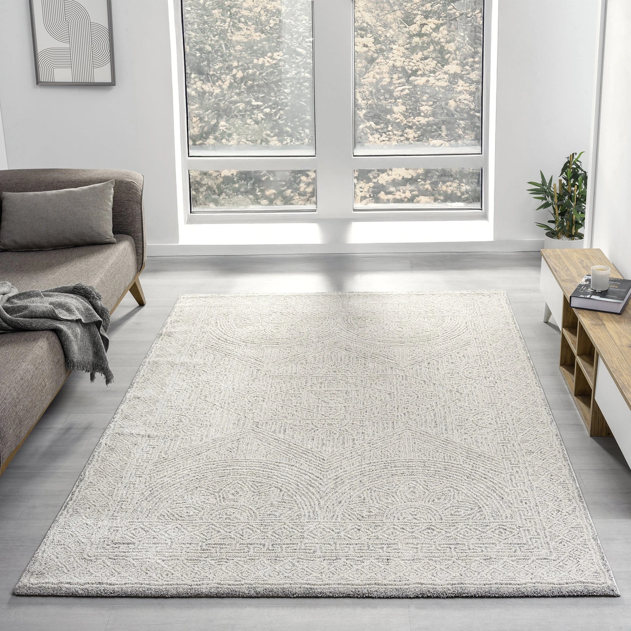 2 La Grace Home Galvin Premium Rug - 120x170cm - Stone, 2 of 10