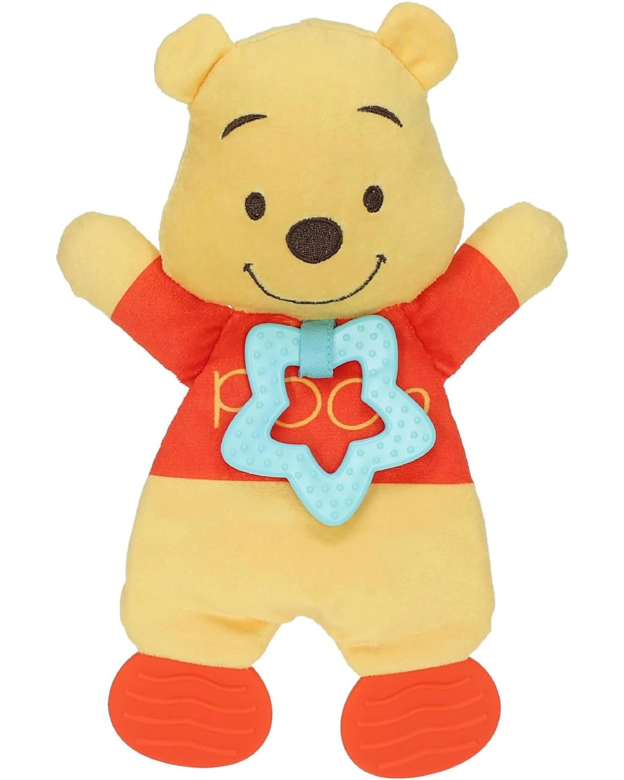 1 Disney Winnie the Pooh Baby Sensory Blanket with Crinkle and Teether, 1 of 1