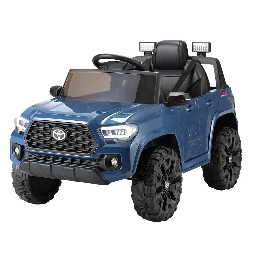 1 Kids Electric Ride On Car Toyota Tacoma Off Road Jeep Toy Cars Remote 12V - Blue, 1 of 5