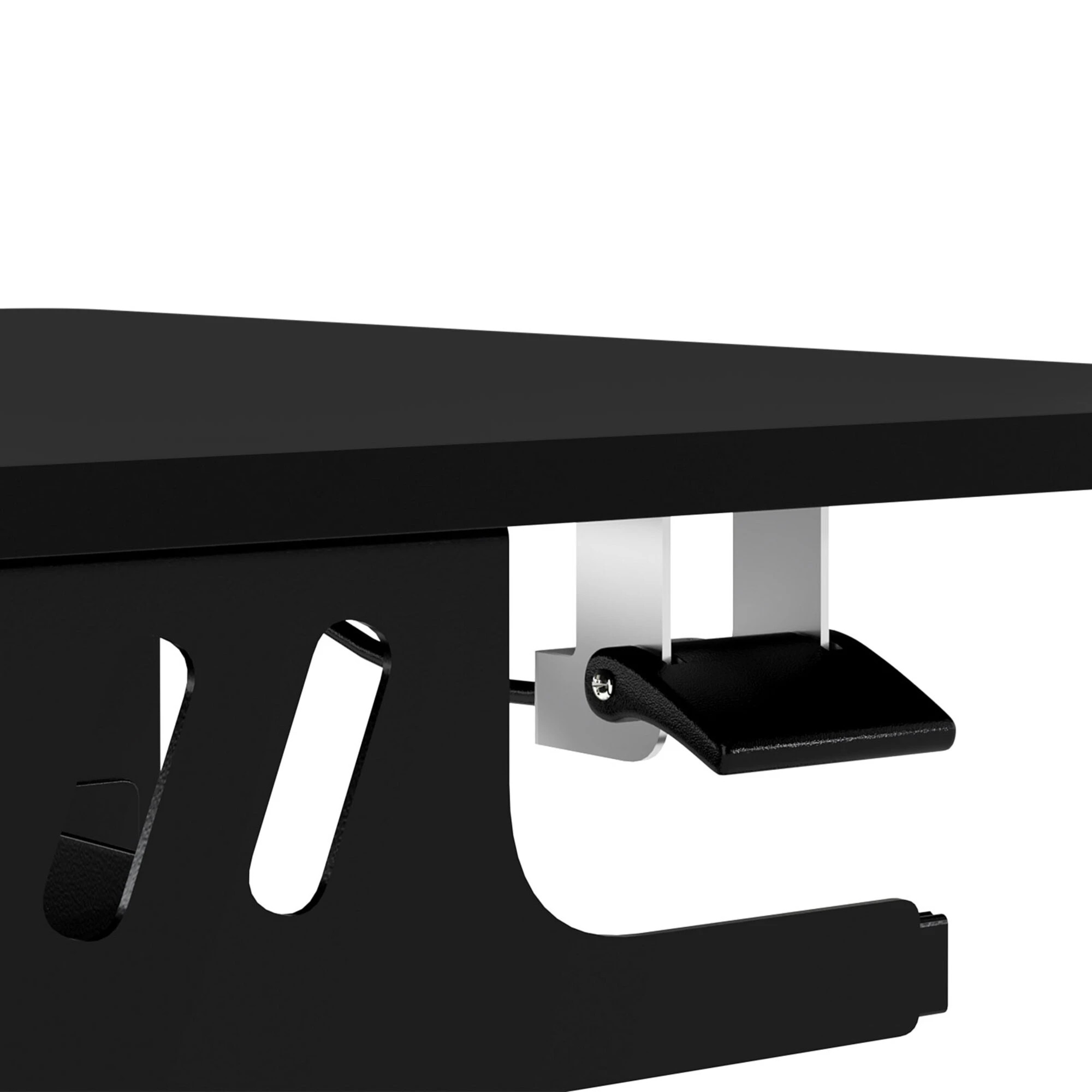 4 Levede Mobile Standing Desk - Black, 4 of 9