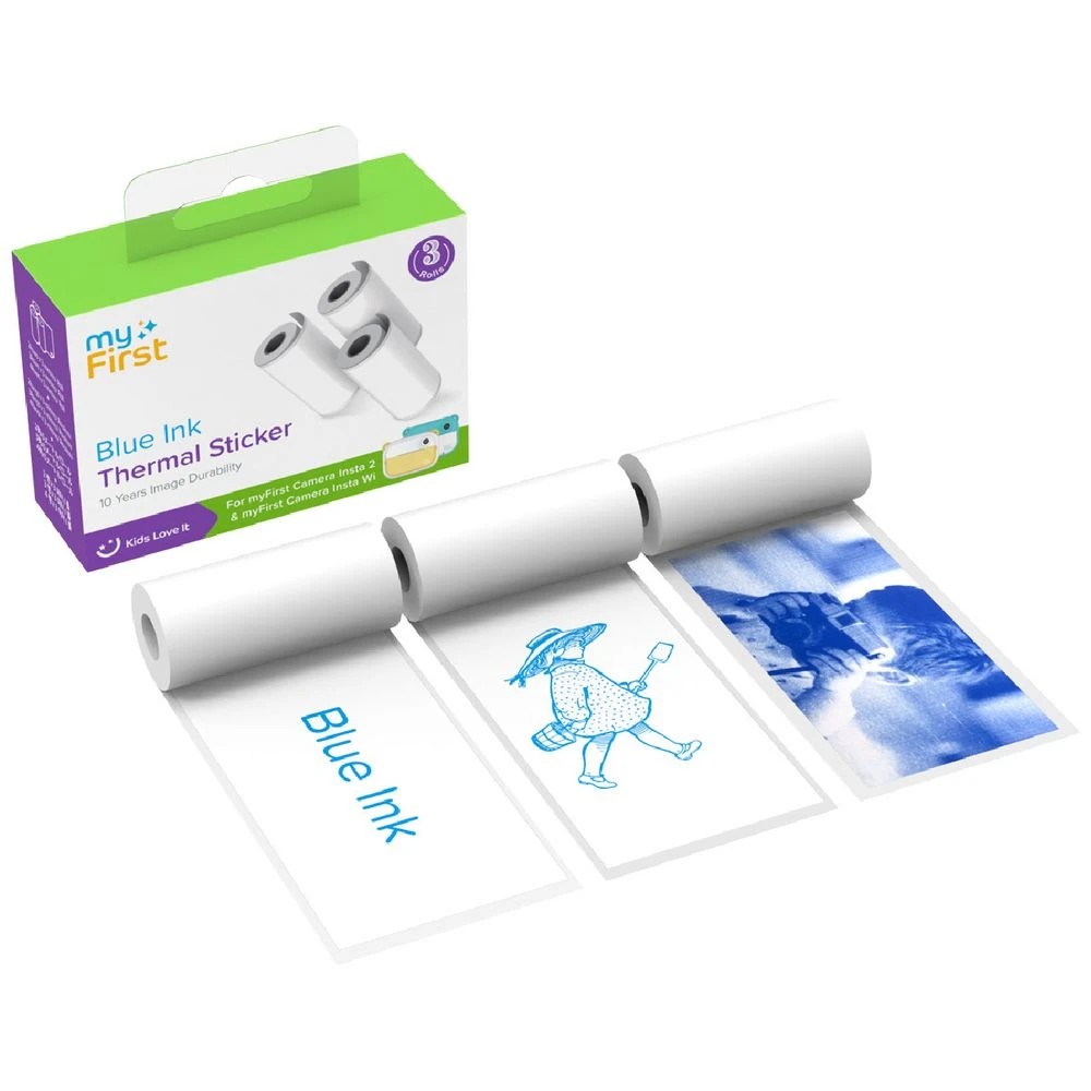 1 myFirst Thermal Sticker White with Blue Ink, 1 of 2