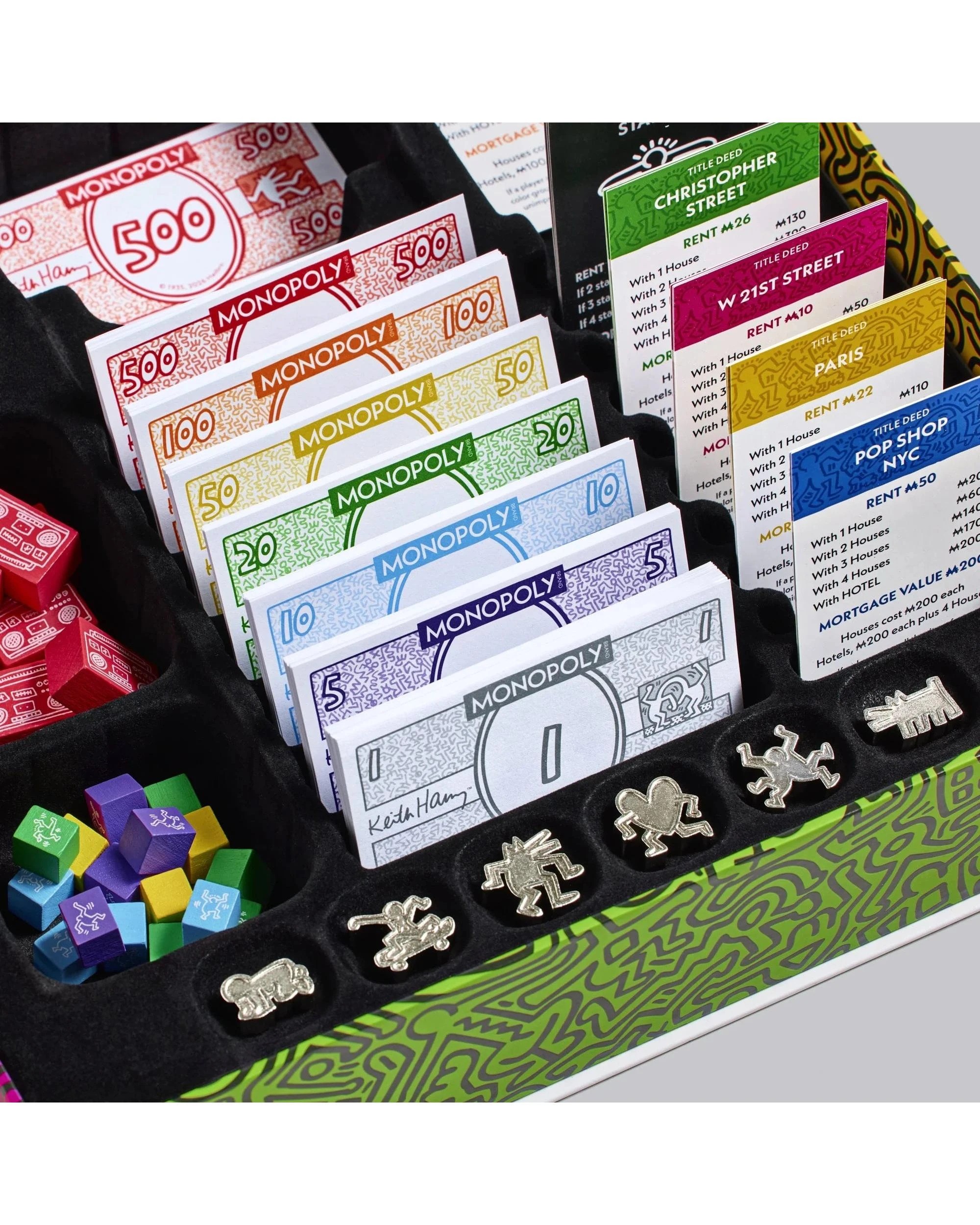 4 Monopoly Keith Haring Edition Board Game, 4 of 8