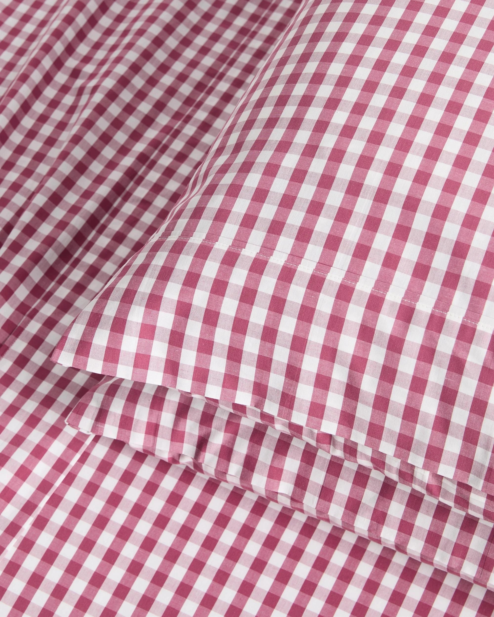 4 Target Gingham Australian Cotton Mix & Match Flat Sheet - Double Bed - Pink, 4 of 5