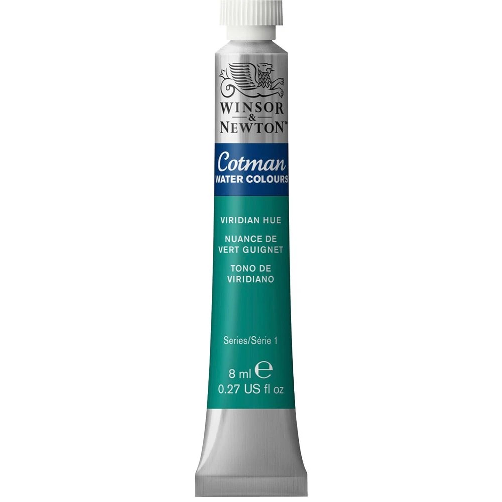 1 Winsor & Newton Cotman Watercolour 8mL Viridian Hue, 1 of 1