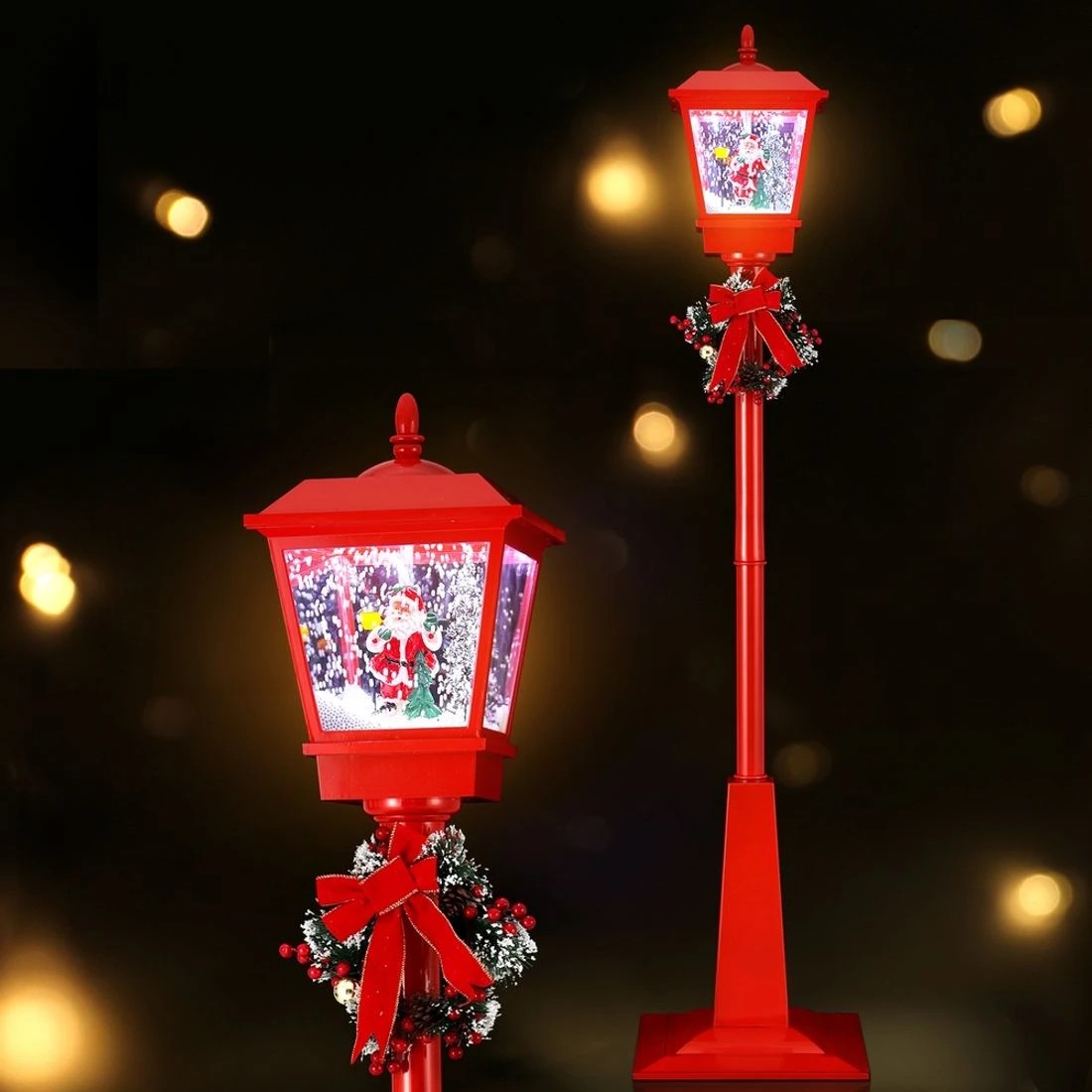 3 Jingle Jollys 1.8m Christmas Lamp Post Lights Led Outdoor Decorations Durable Space Saving Modern Decor Sturdy
 - Red, 3 of 7