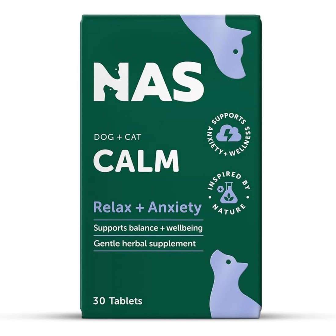 2 Natural Animal Solutions Calm Tablets For Dogs And Cats - 30 Tablets, 2 of 2