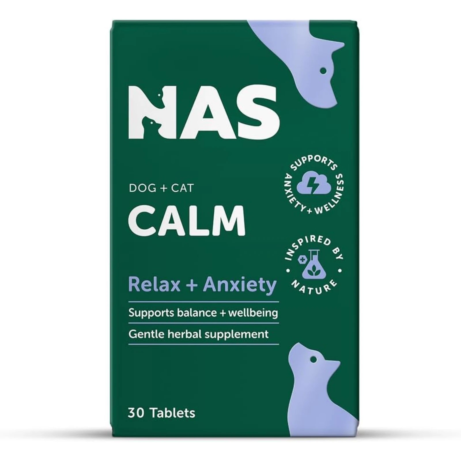 2 Natural Animal Solutions Calm Tablets For Dogs And Cats - 30 Tablets, 2 of 2