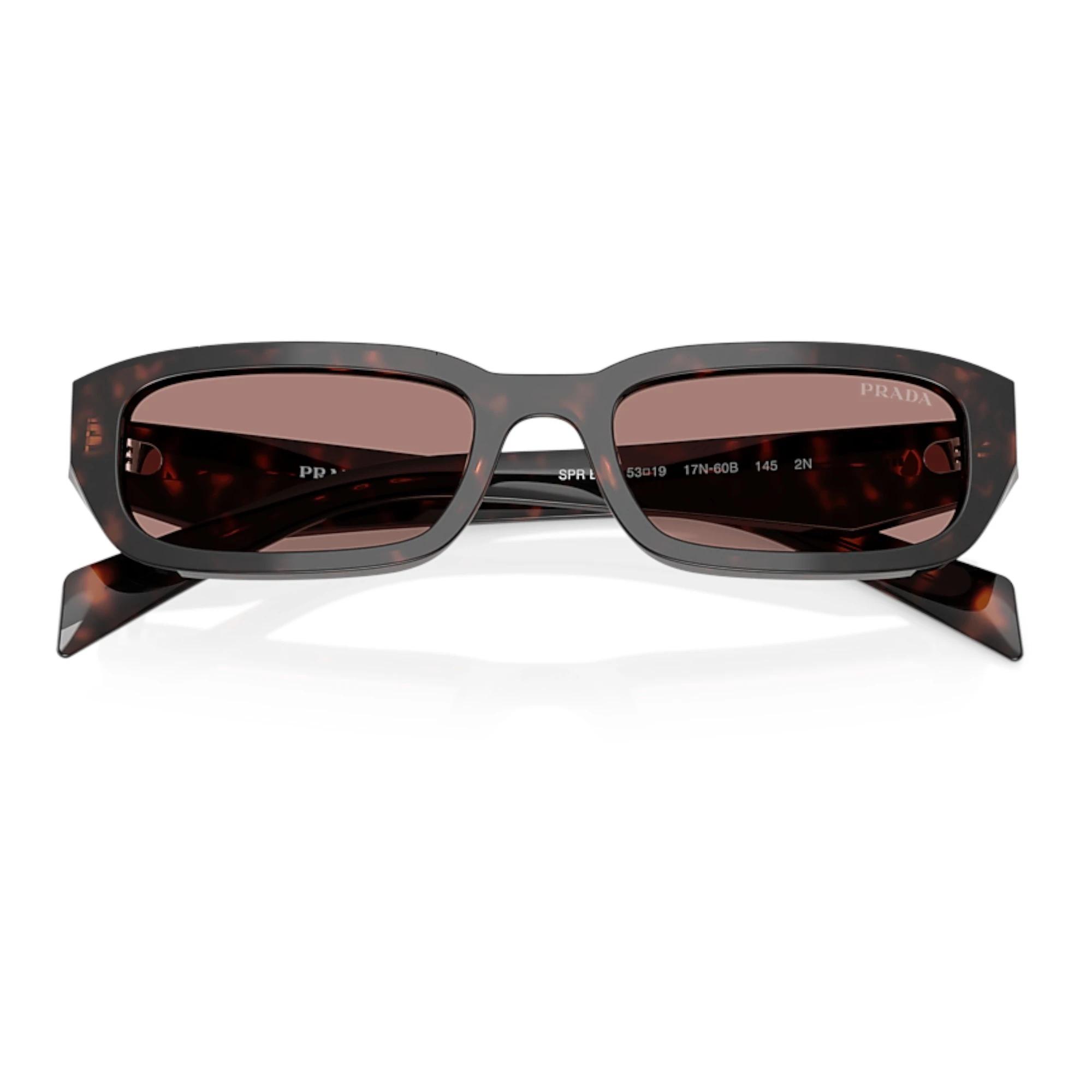 3 Prada Women PR B06S 17N60B Rectangle Light Brown Sunglasses TORTOISE, 3 of 5