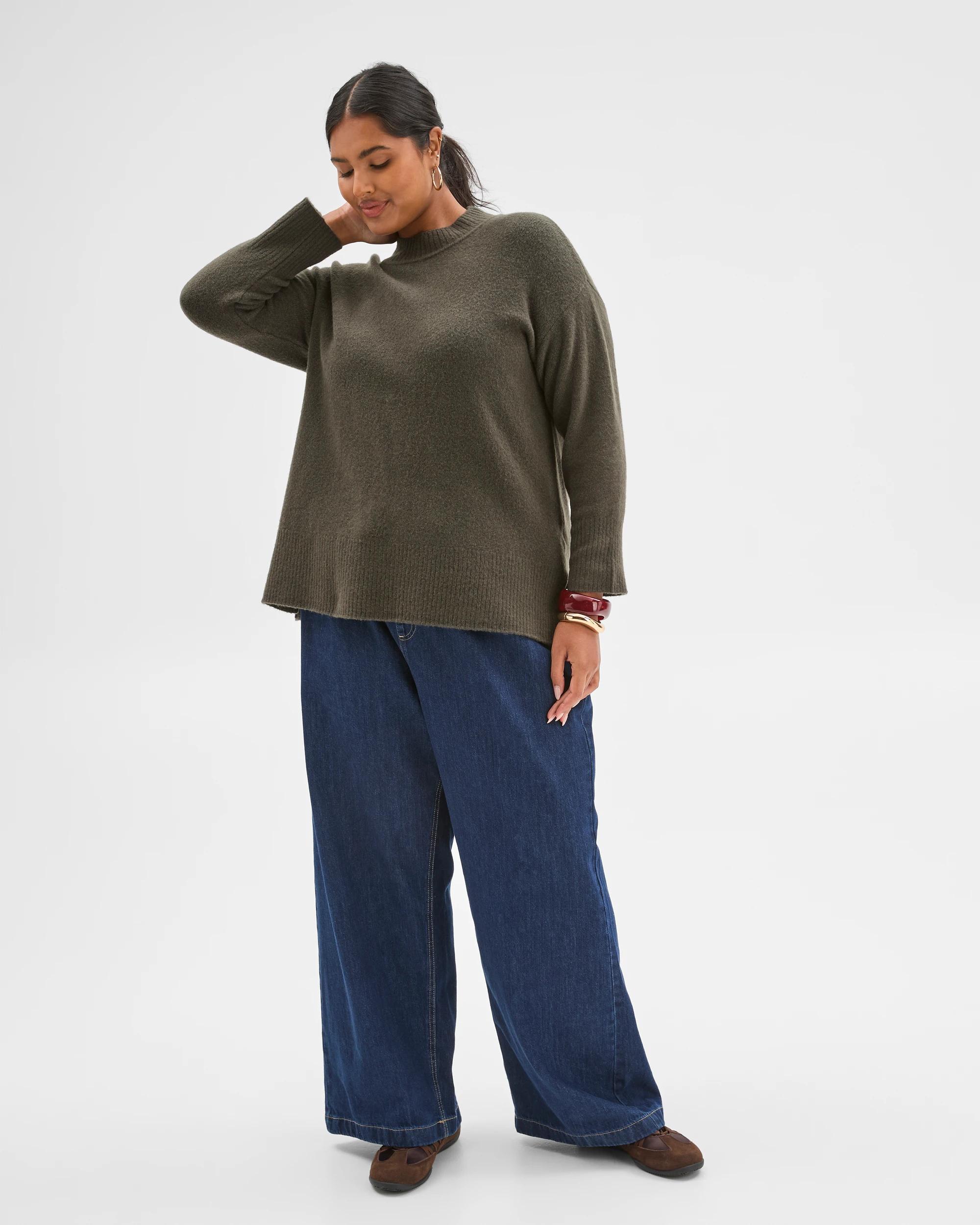 2 Target Curve Plus Size Super Soft Jumper OREGANO, 2 of 5