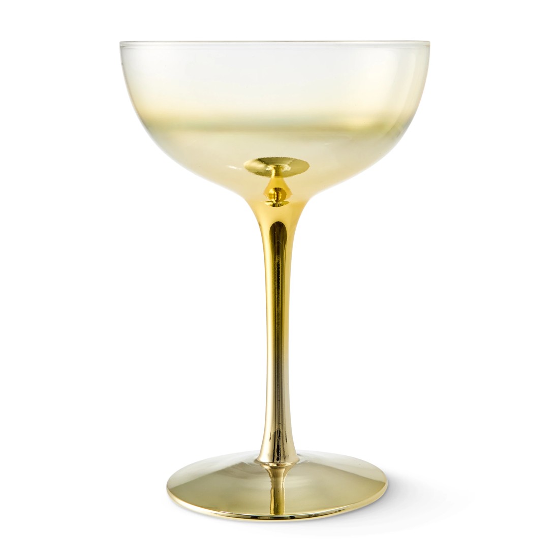 2 4 Gold Look Coupe Glasses, 2 of 6