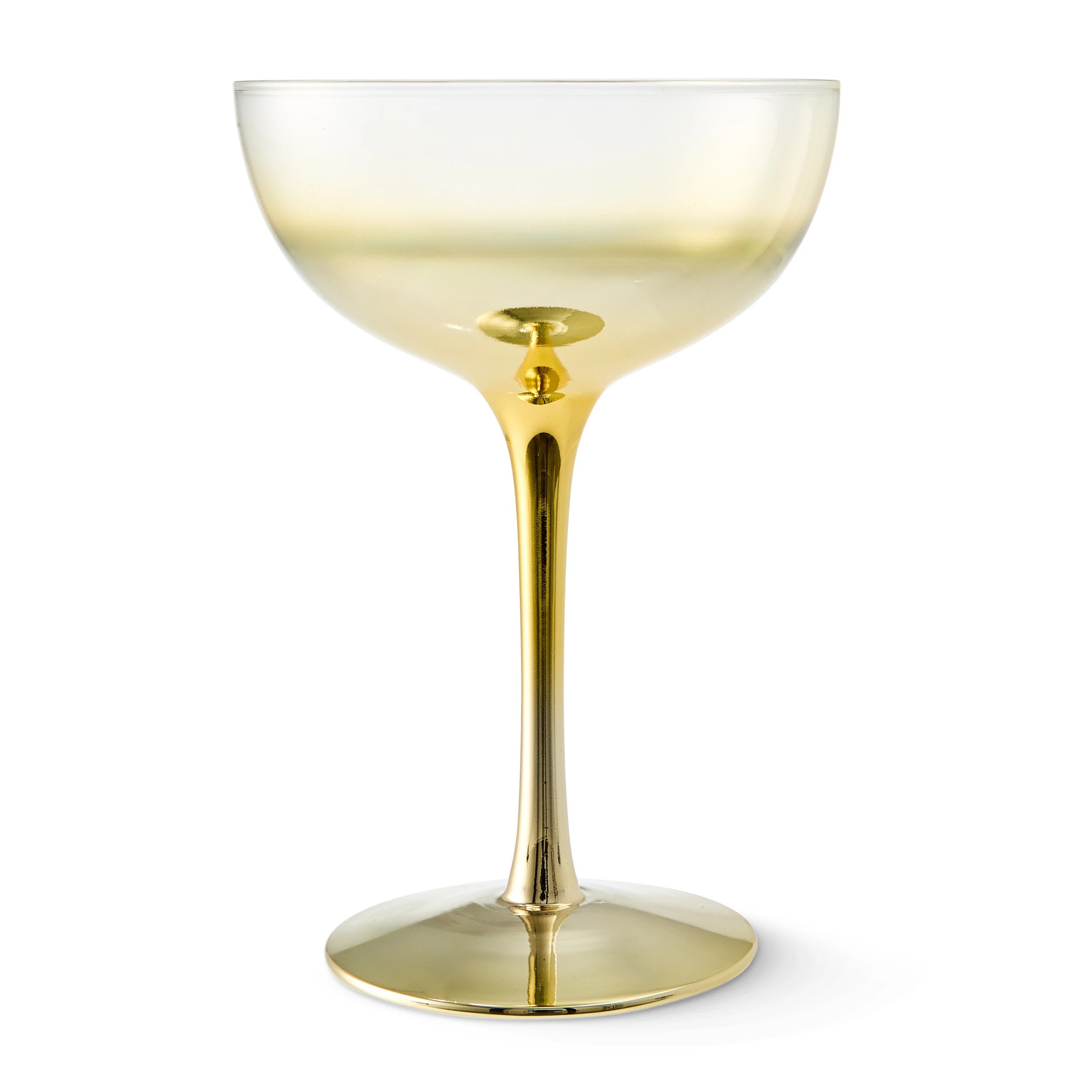 2 4 Gold Look Coupe Glasses, 2 of 6