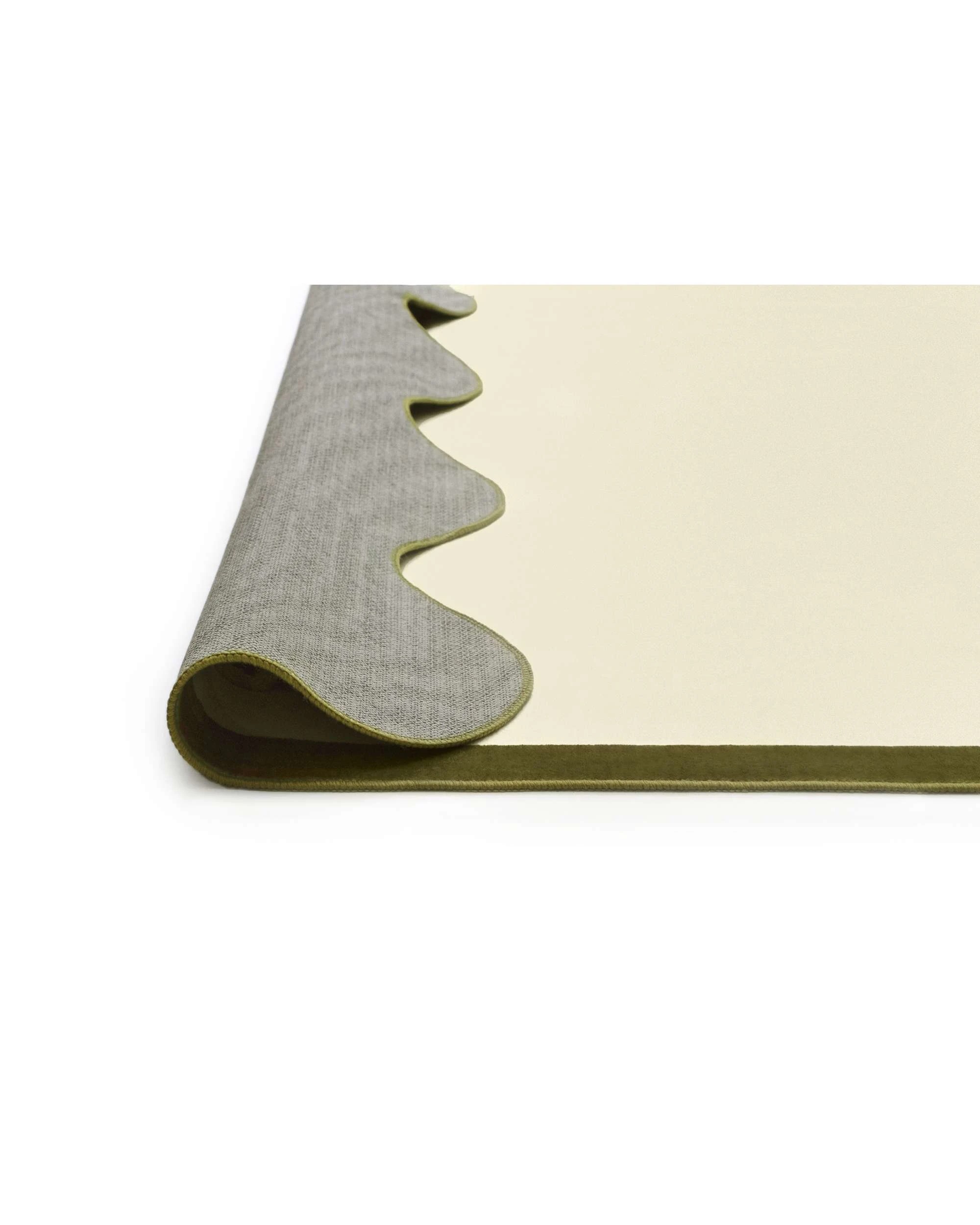 5 Loopsie Fasano Tonal Scalloped Washable Rug-290cm x 190cm - Green, 5 of 8