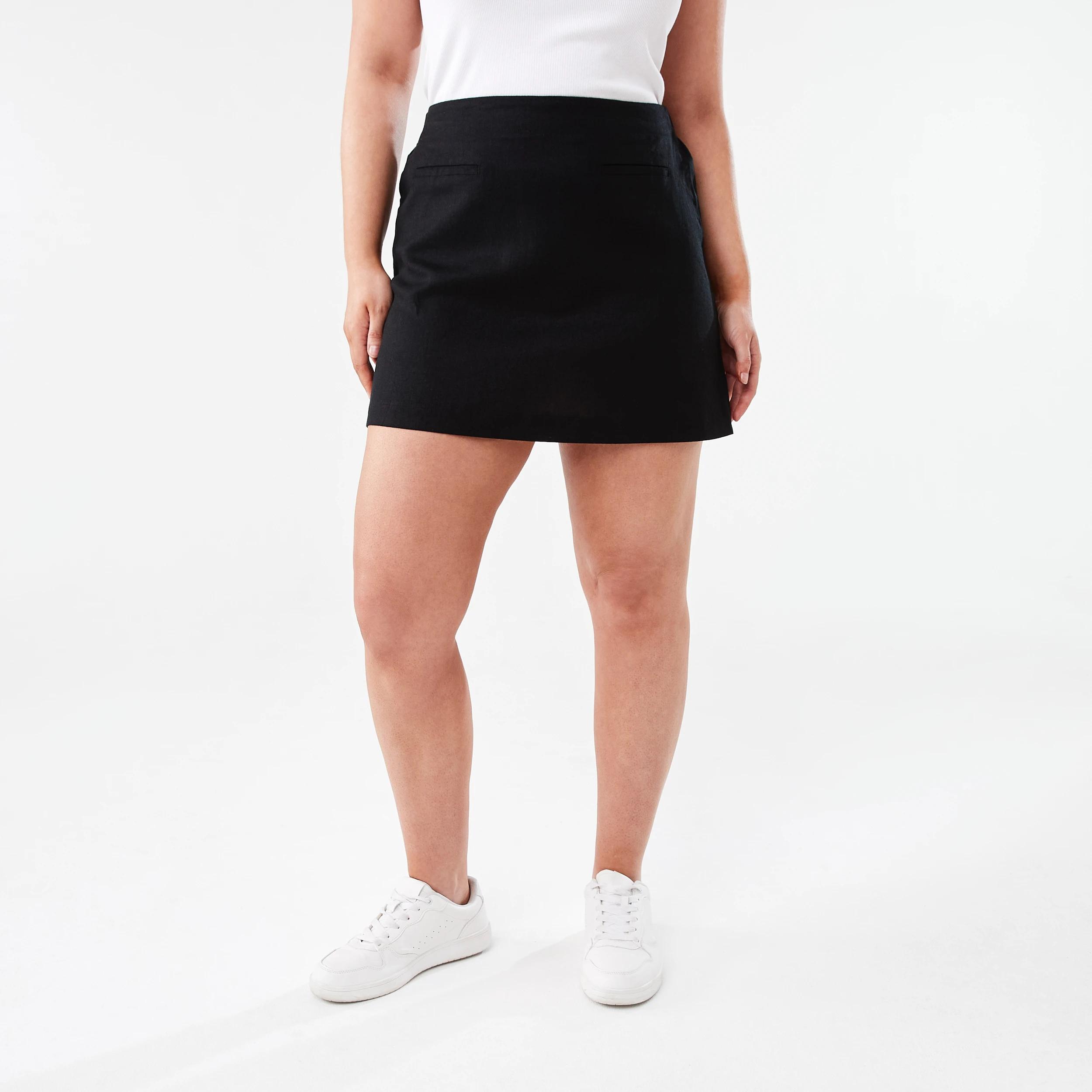 6 Pull On Mini Skirt BLACK, 6 of 6