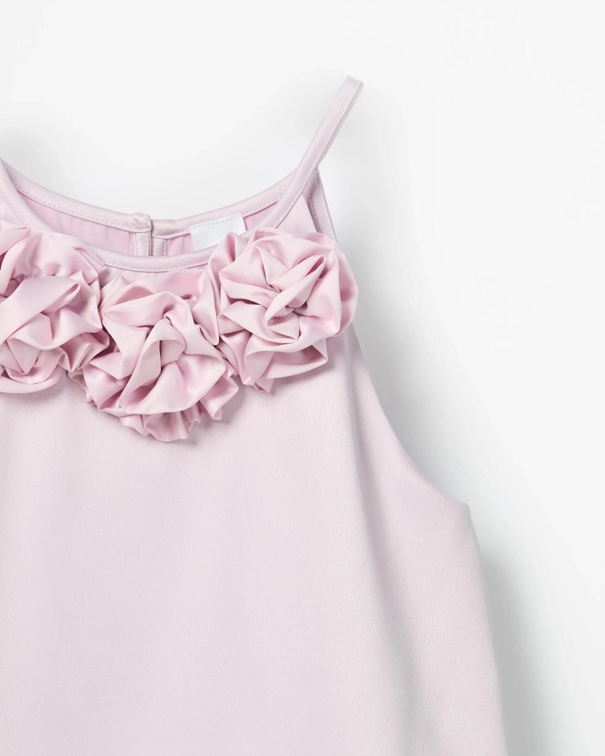 7 Target Kids Satin 3D Flower Tank and Skirt 2 Piece Set PURPLE, 7 of 8