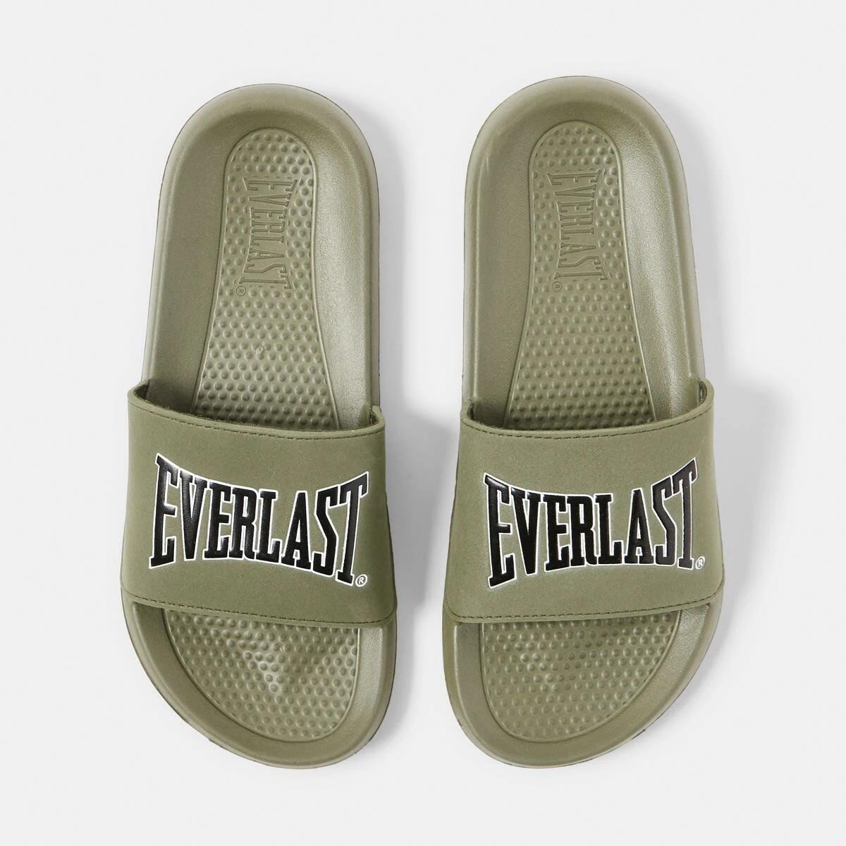 2 Everlast Mens Stirling Slides KHAKI, 2 of 3