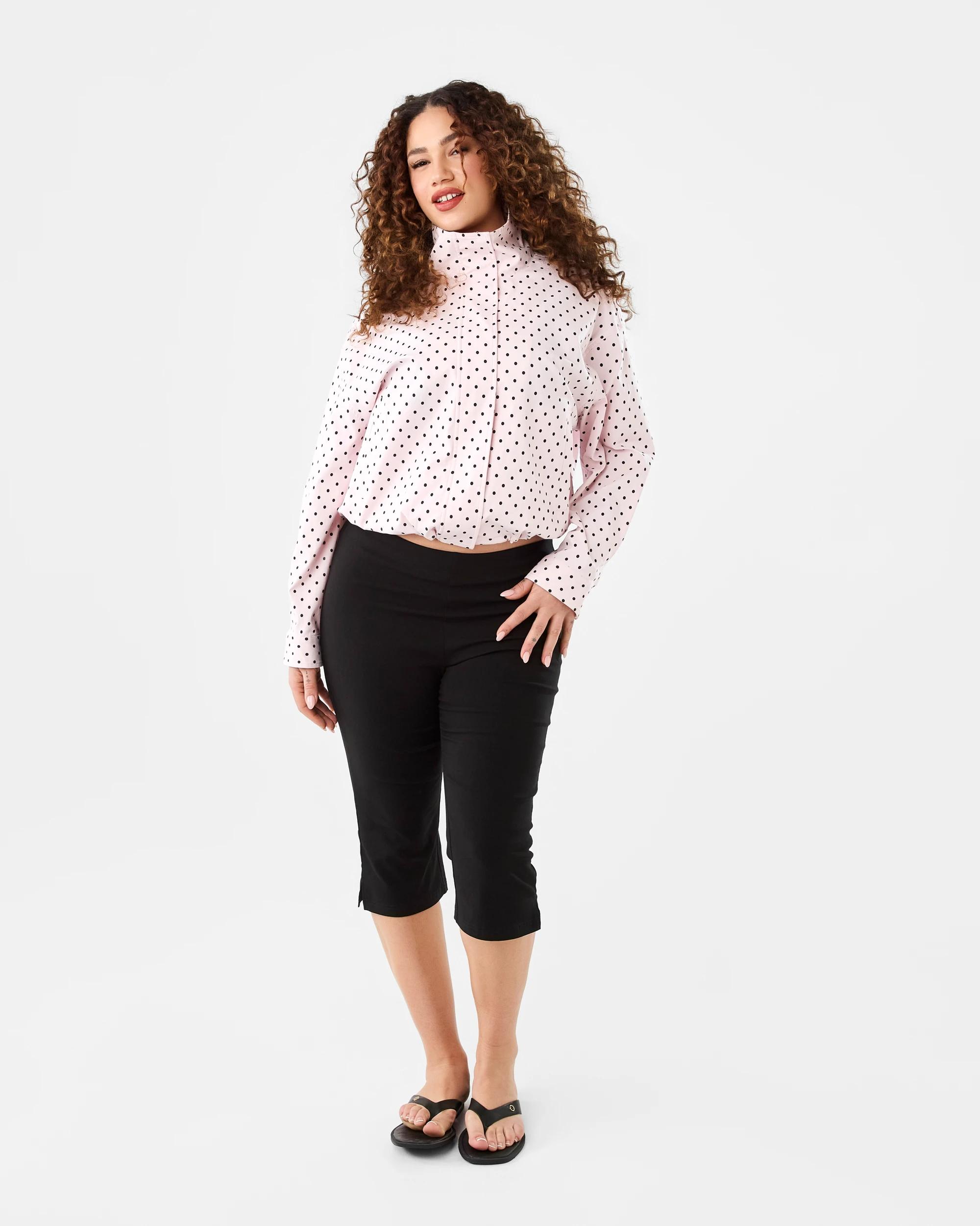 2 Spot Funnel Neck Jacket Pink Dot, 2 of 9