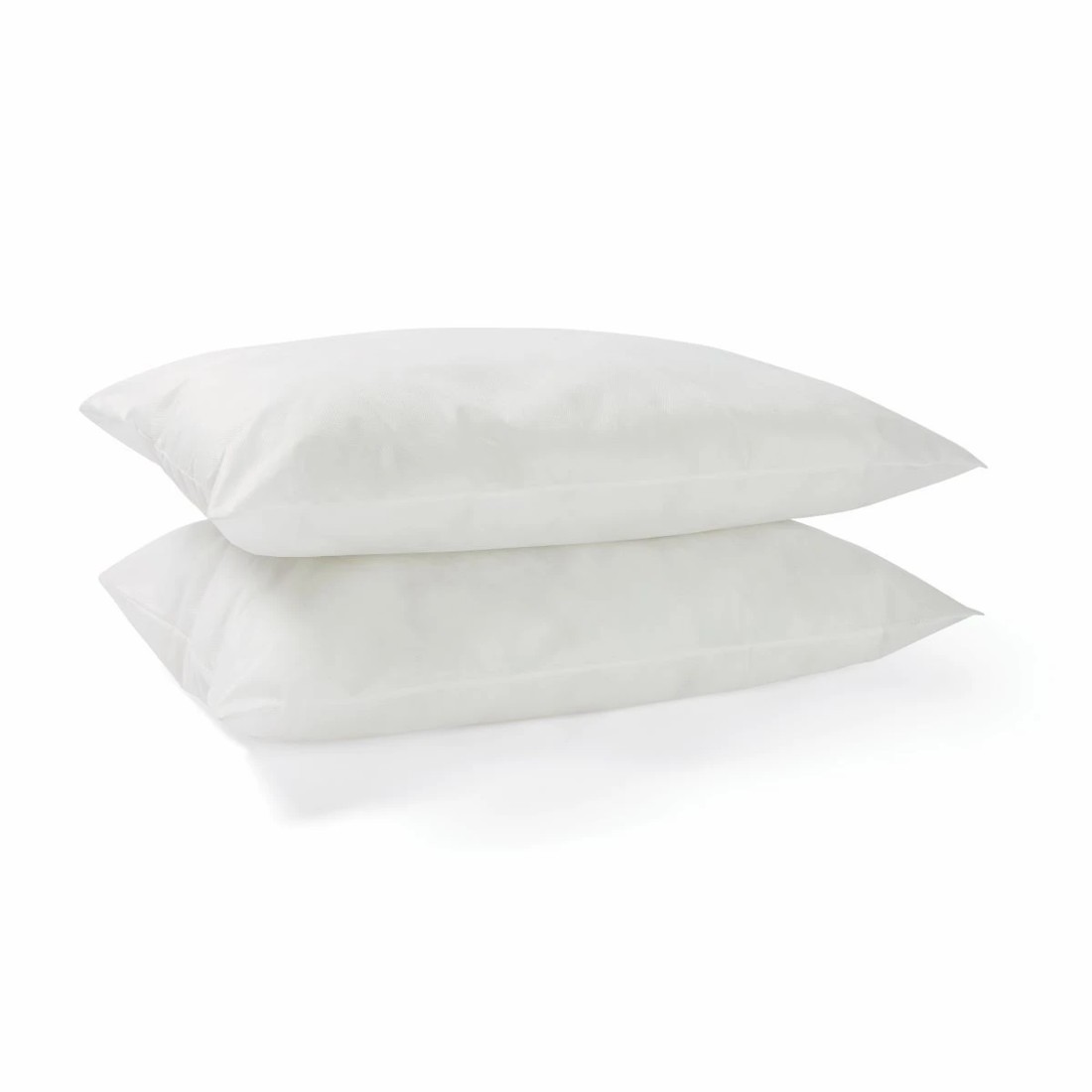 2 2 Pack Polyester Pillows - Low Profile, White, 2 of 3