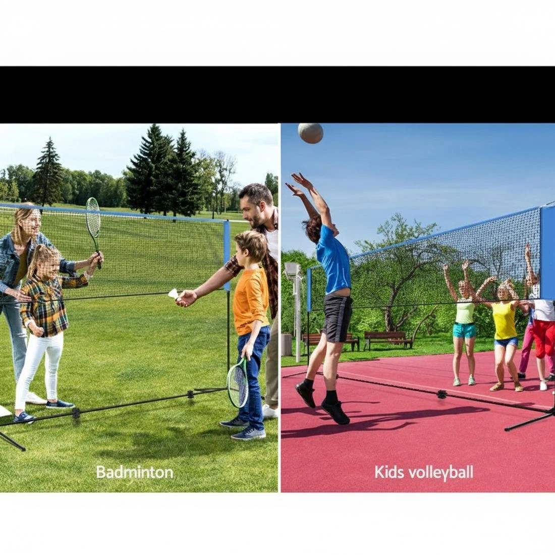 5 Everfit 4m Badminton Tennis Net Portable Volleyball Kit Adjustable Height - Blue, 5 of 7