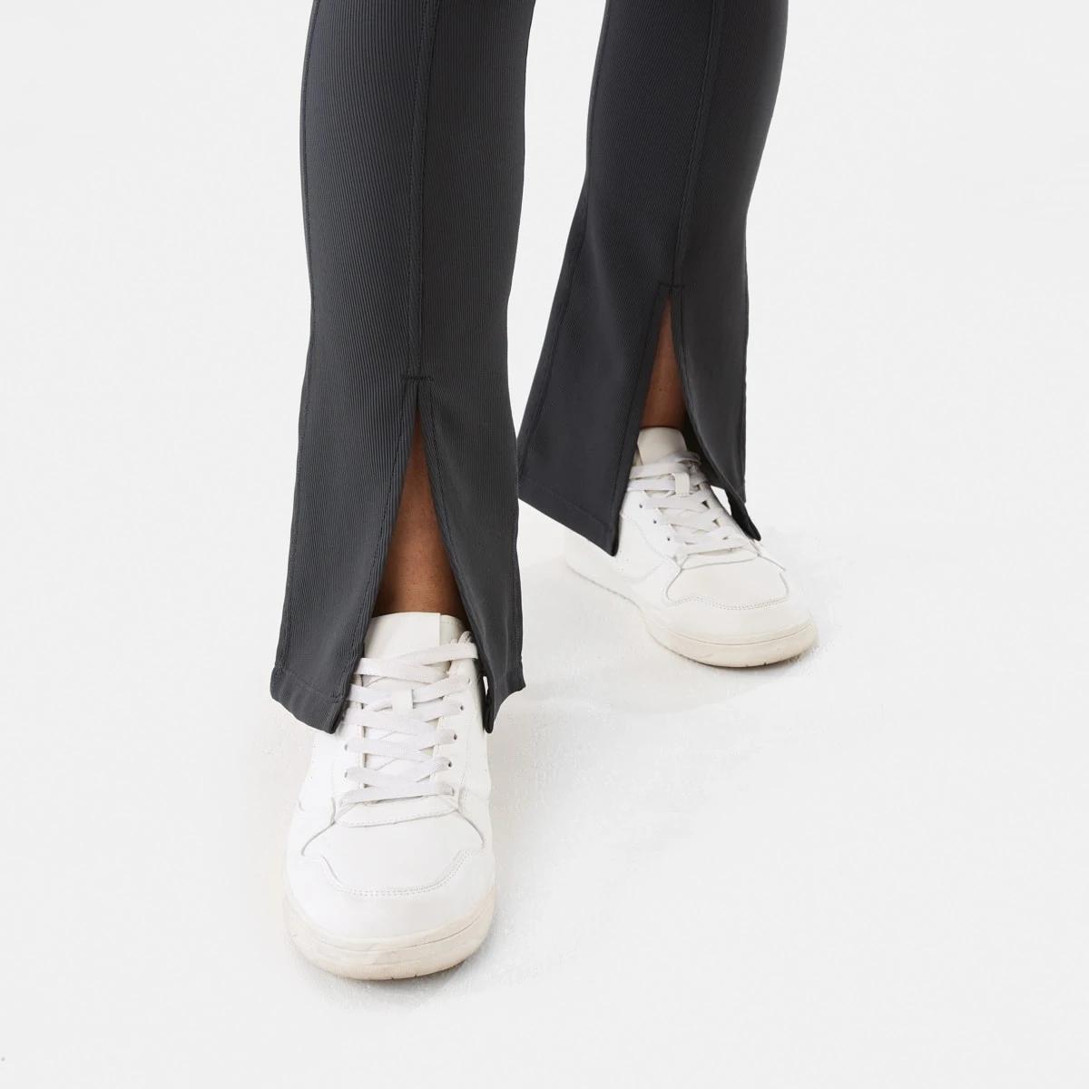 7 Active Womens Studio Flare Leggings DARKISH GREY, 7 of 7