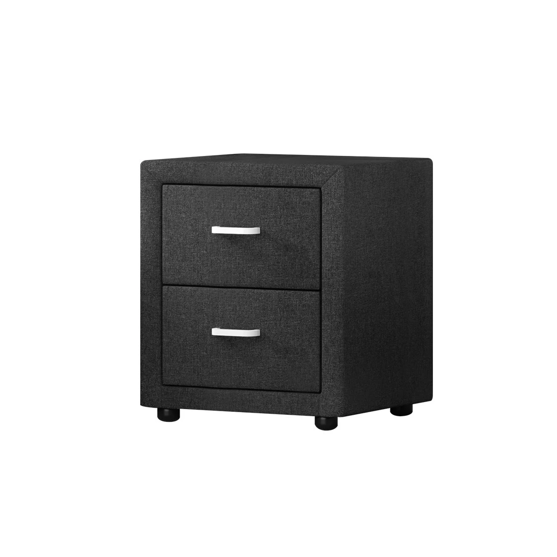 1 Artiss Bedside Table 2 Drawers Fabric - CADEN - Multi, 1 of 7