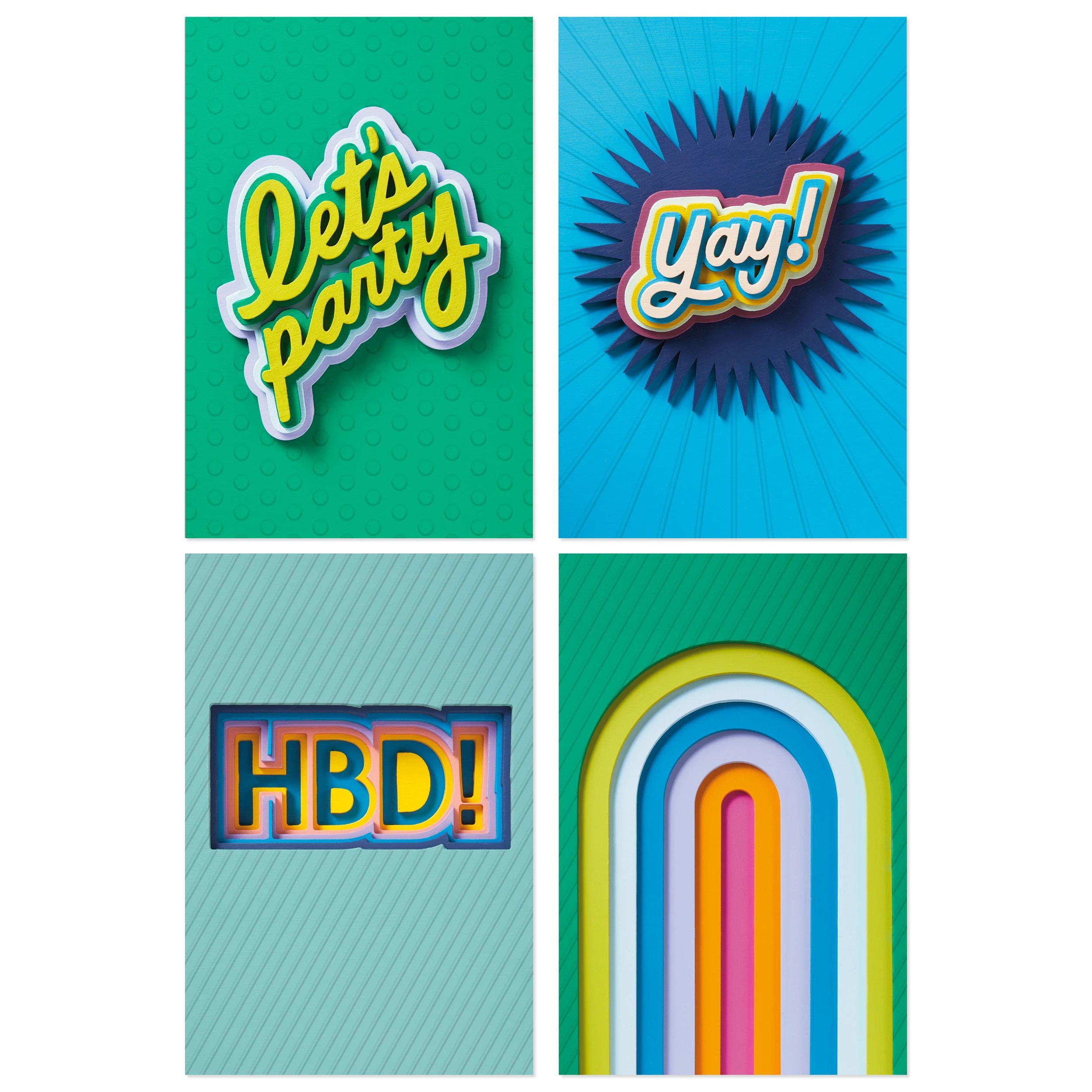 2 12 Pack Hallmark Birthday Cards - Bold Lettering, 2 of 6