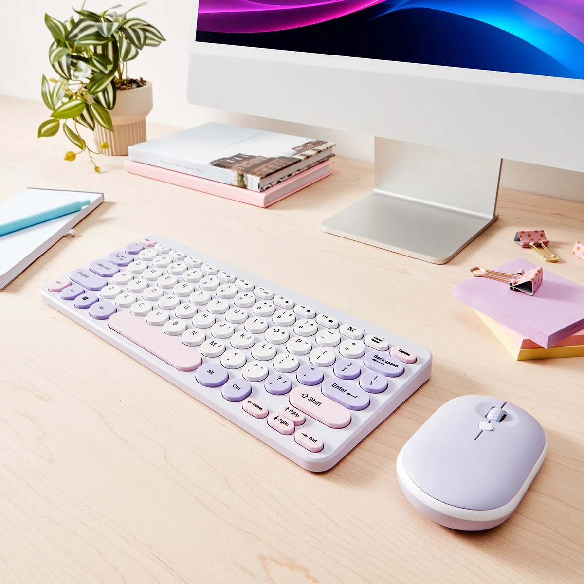 1 Keyboard and Mouse Set - Purple, 1 of 8