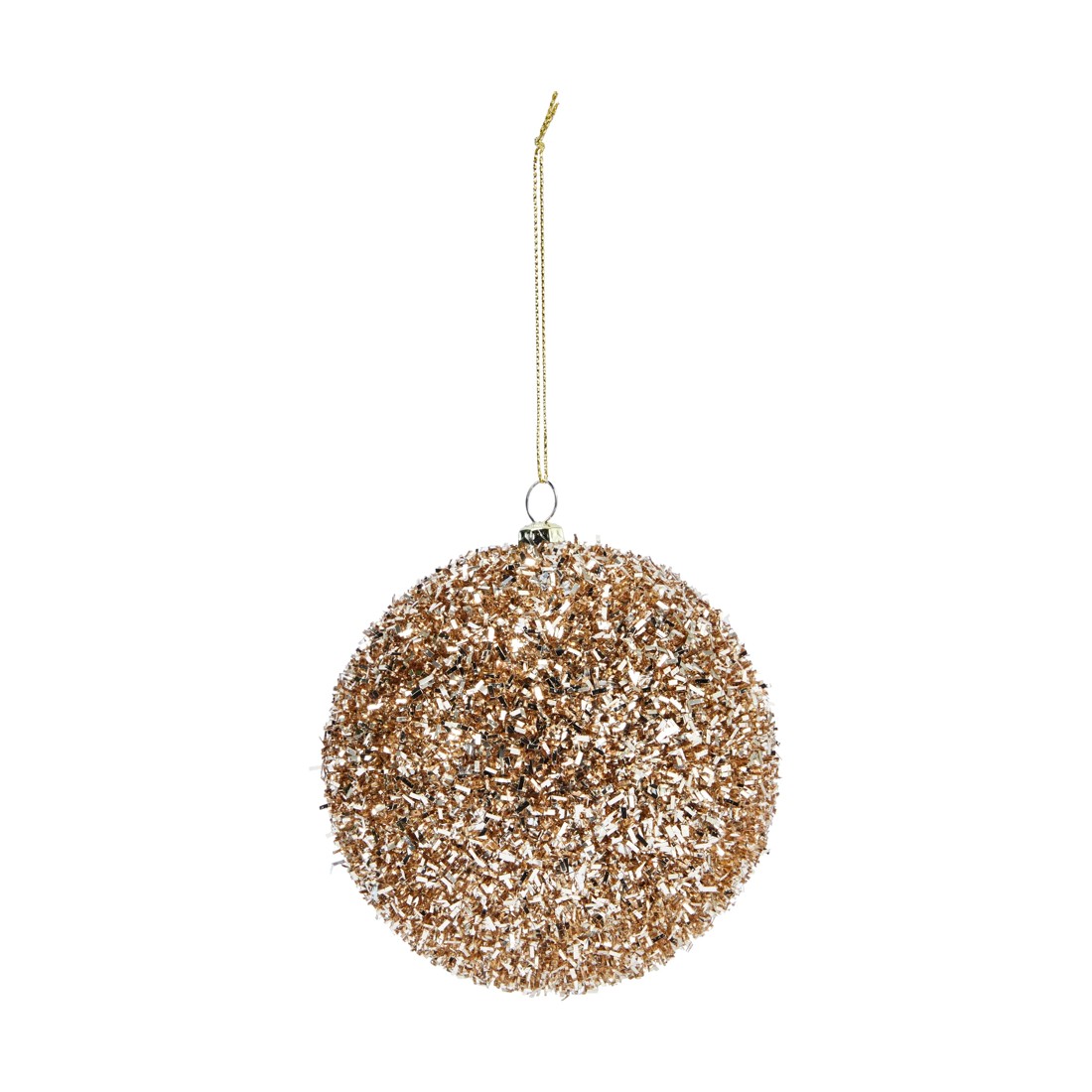 4 9 Pack 10cm Luxury Tinsel Baubles, 4 of 5