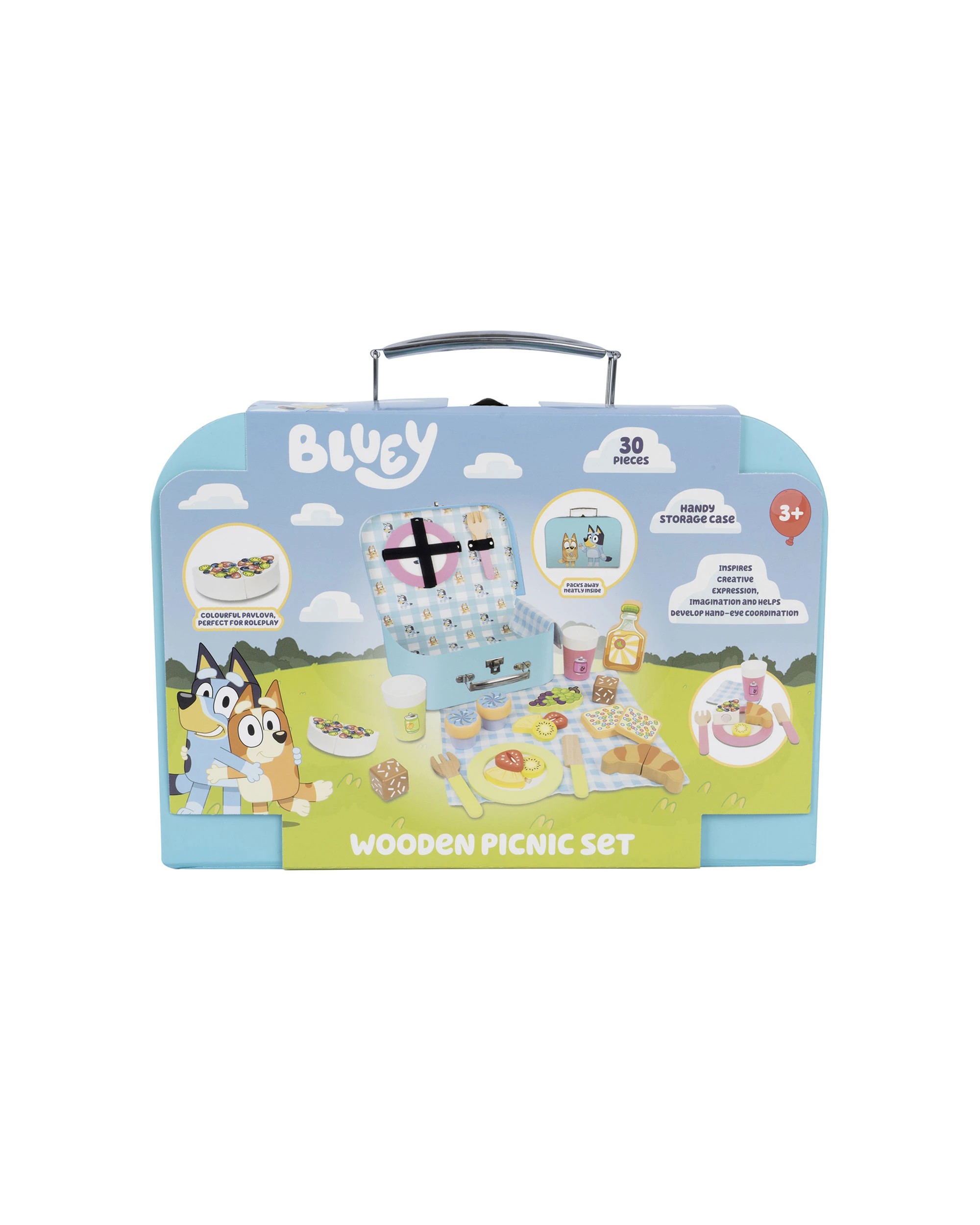 1 Bluey - Wooden Picnic Set (20 Pieces), Activity Toy, Suitable for Ages 3+ - Multi, 1 of 6