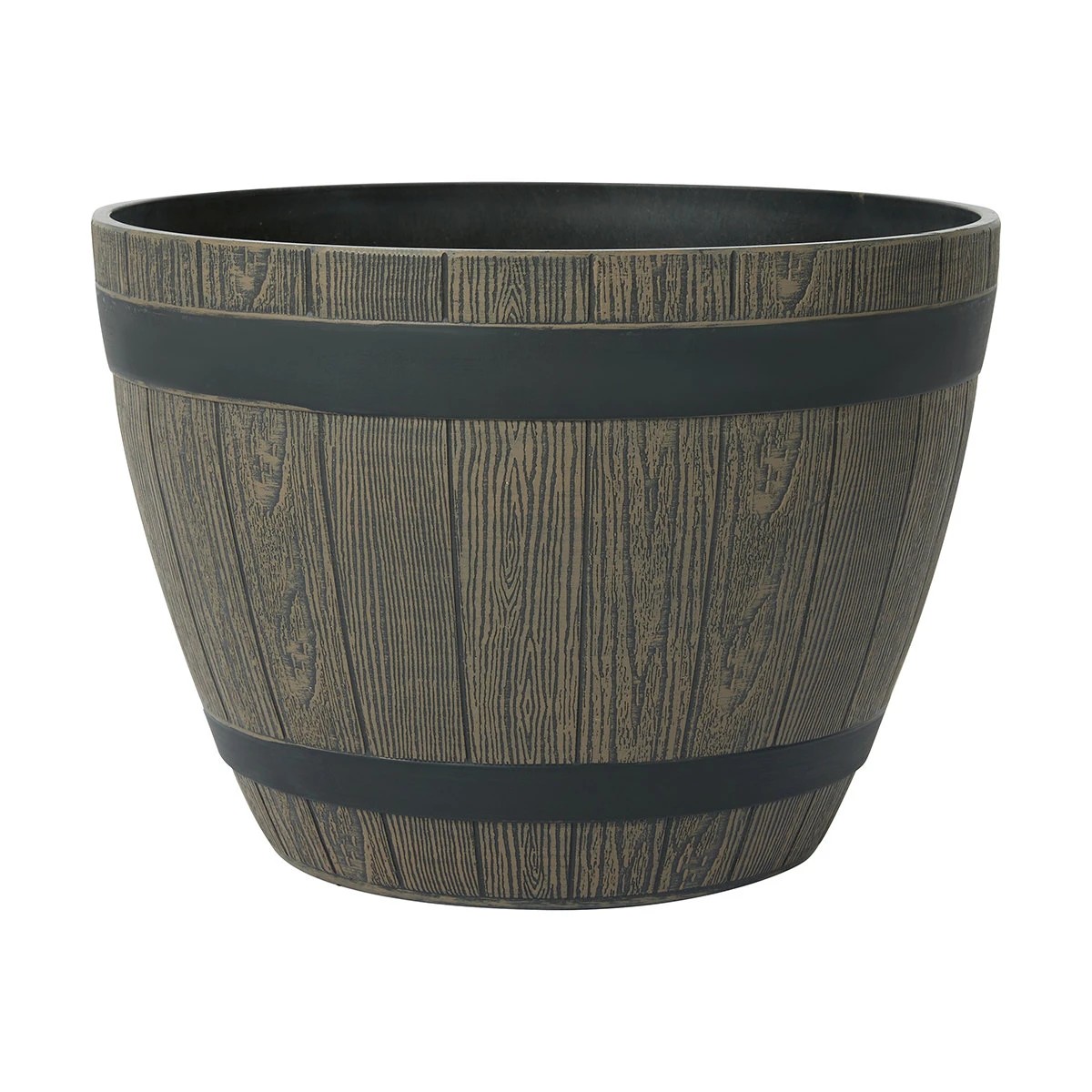 1 37.5cm Barrel Look Planter, 1 of 6