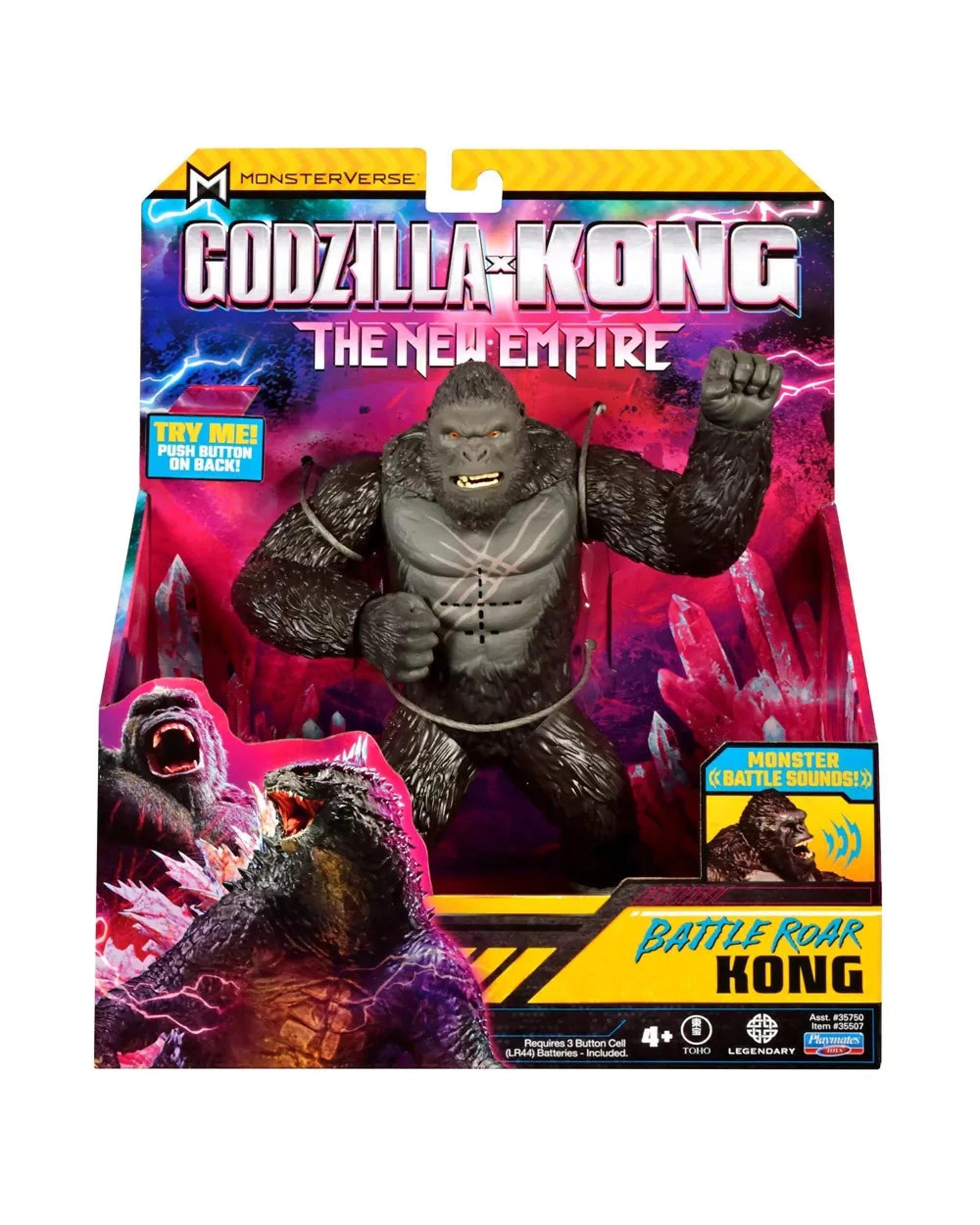 1 Godzilla x Kong The New Empire Battle Roar Kong 7 inch Figure, 1 of 6