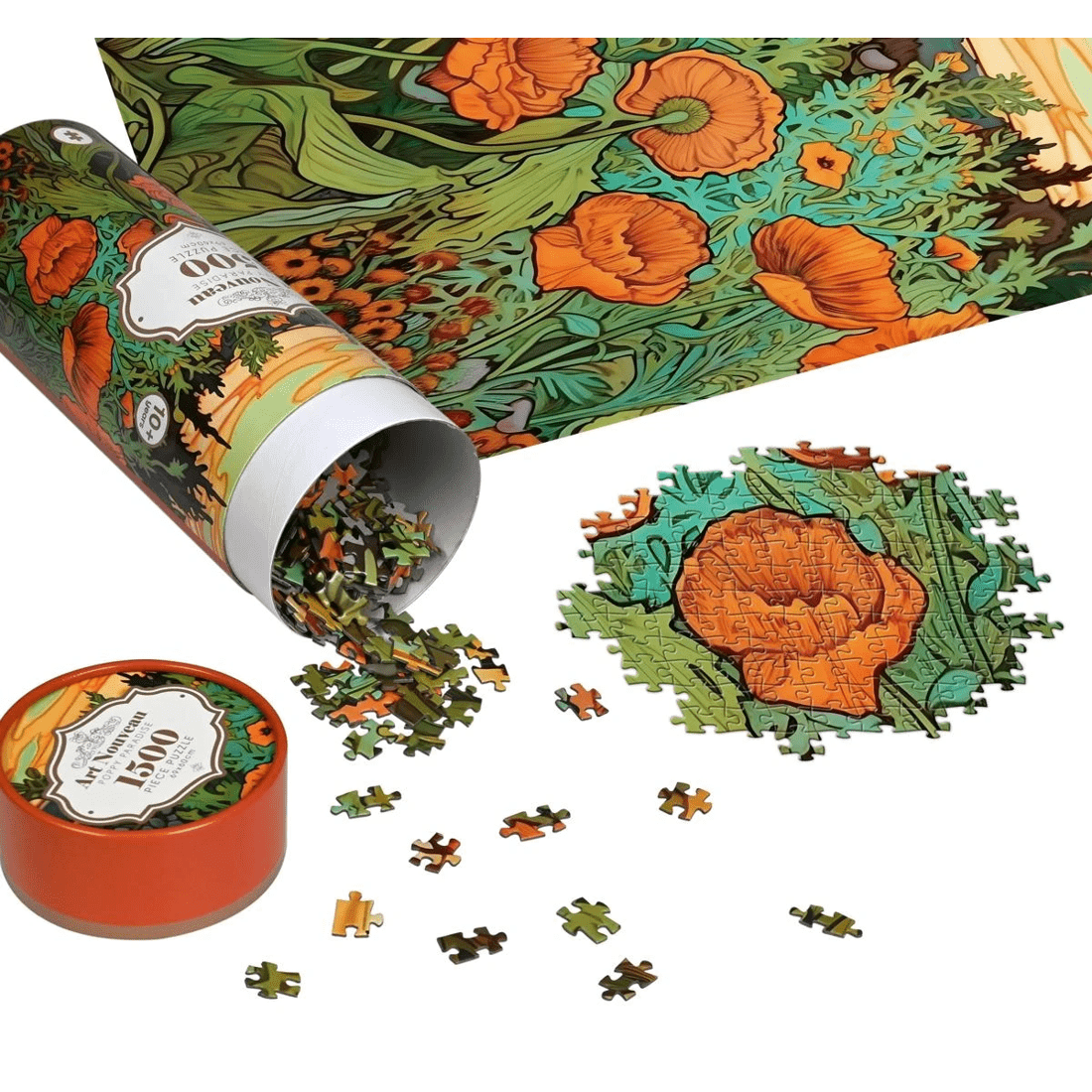 3 1500 Piece Art Nouveau Puzzles - Assorted, 3 of 9