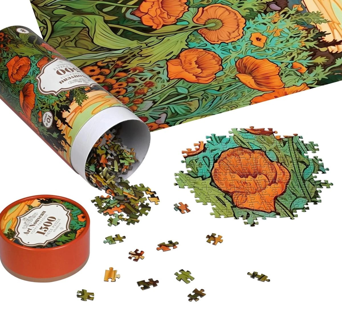 3 1500 Piece Art Nouveau Puzzles - Assorted, 3 of 9