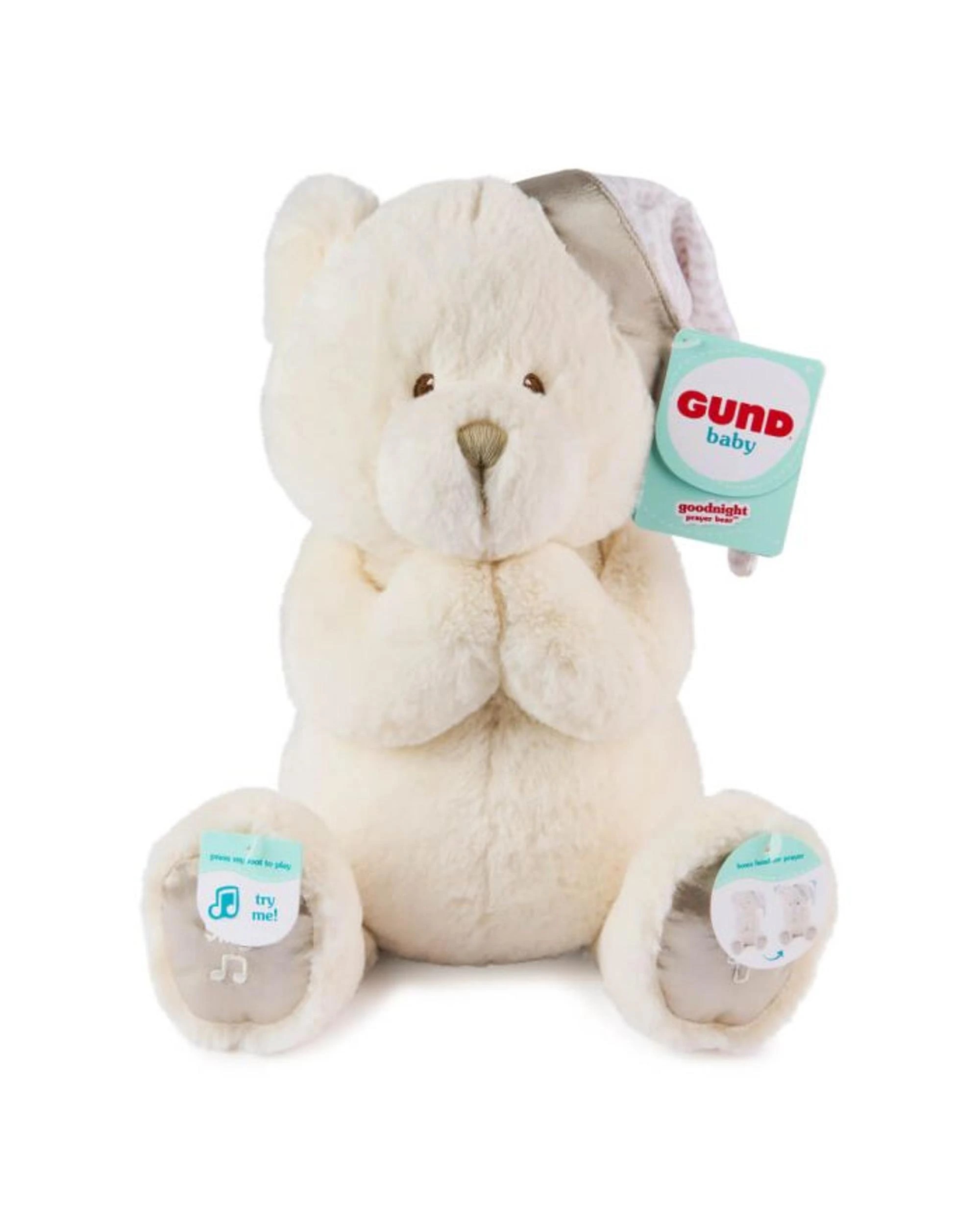 3 Animated Goodnight Prayer Bear Plush, 3 of 3