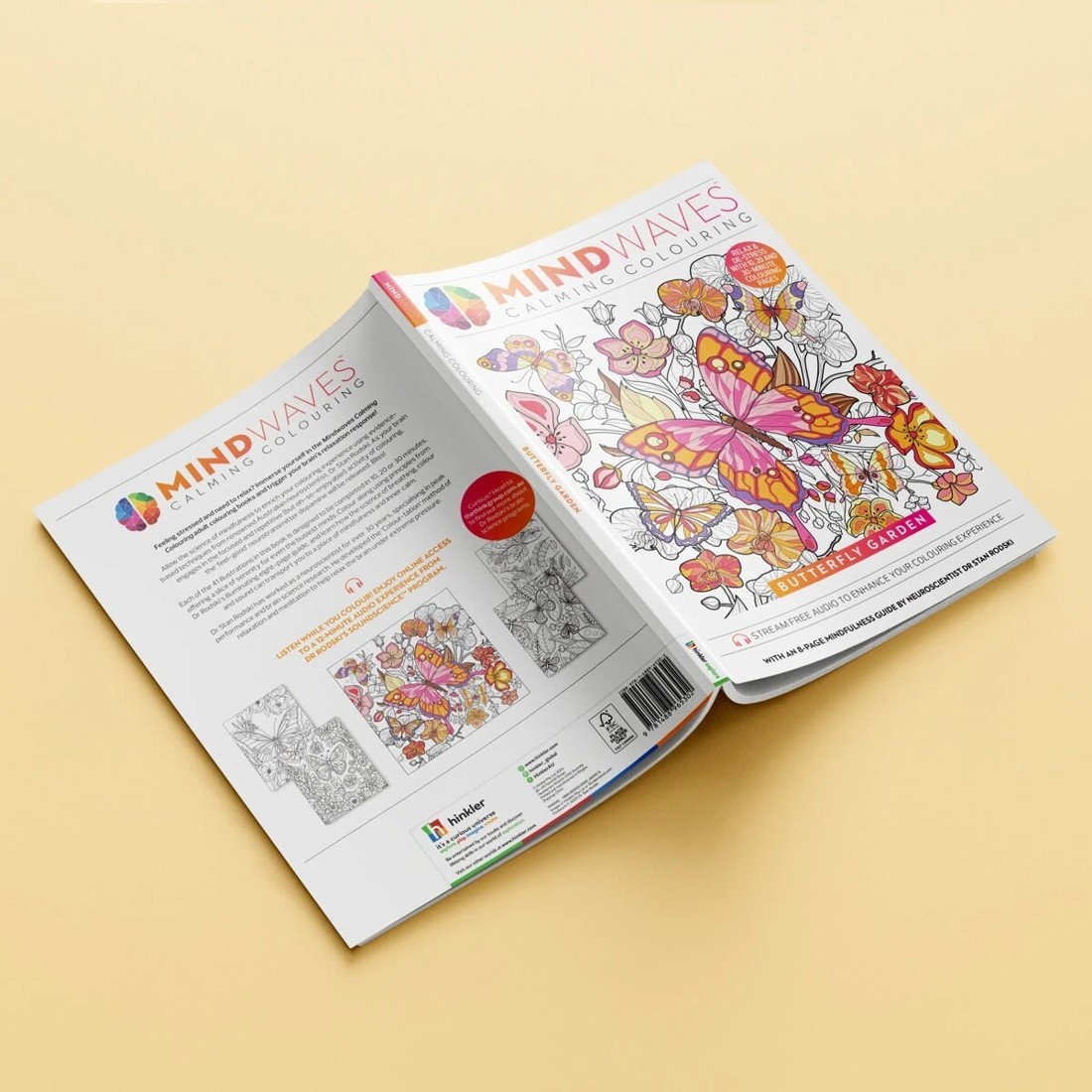 4 Mindwaves Calming Colouring: Butterfly Garden - Book, 4 of 4