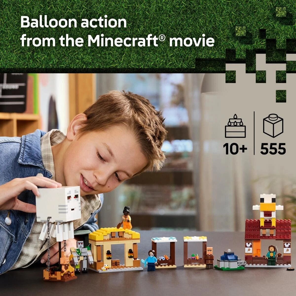 4 LEGO Minecraft The Ghast Balloon Village Attack 21273, 4 of 10