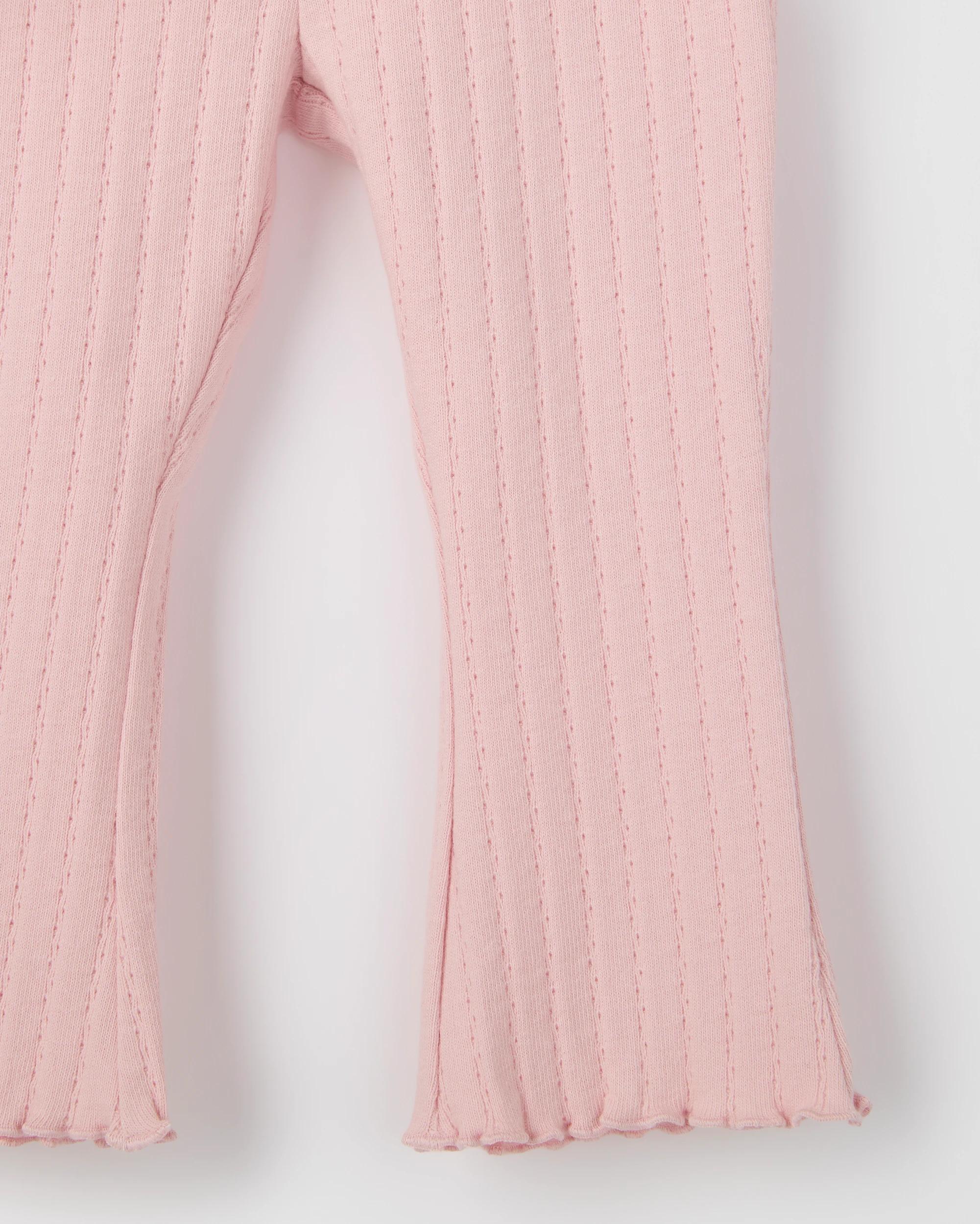 6 Target Baby Baby Organic Cotton Jumper & Flare Pants 2 Piece Set TEDDY STRIPE, 6 of 6