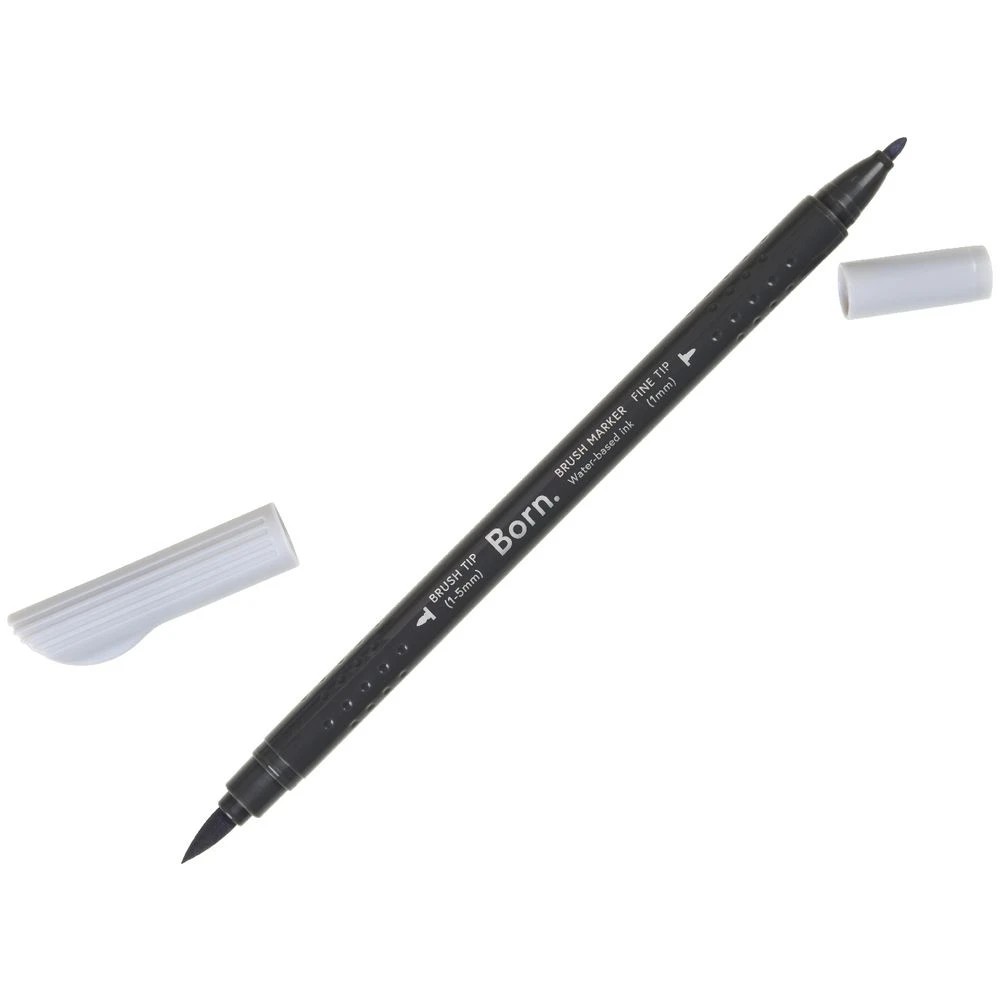 3 Born Professional Brush Dual-Tip Marker Cool Grey BG050, 3 of 4