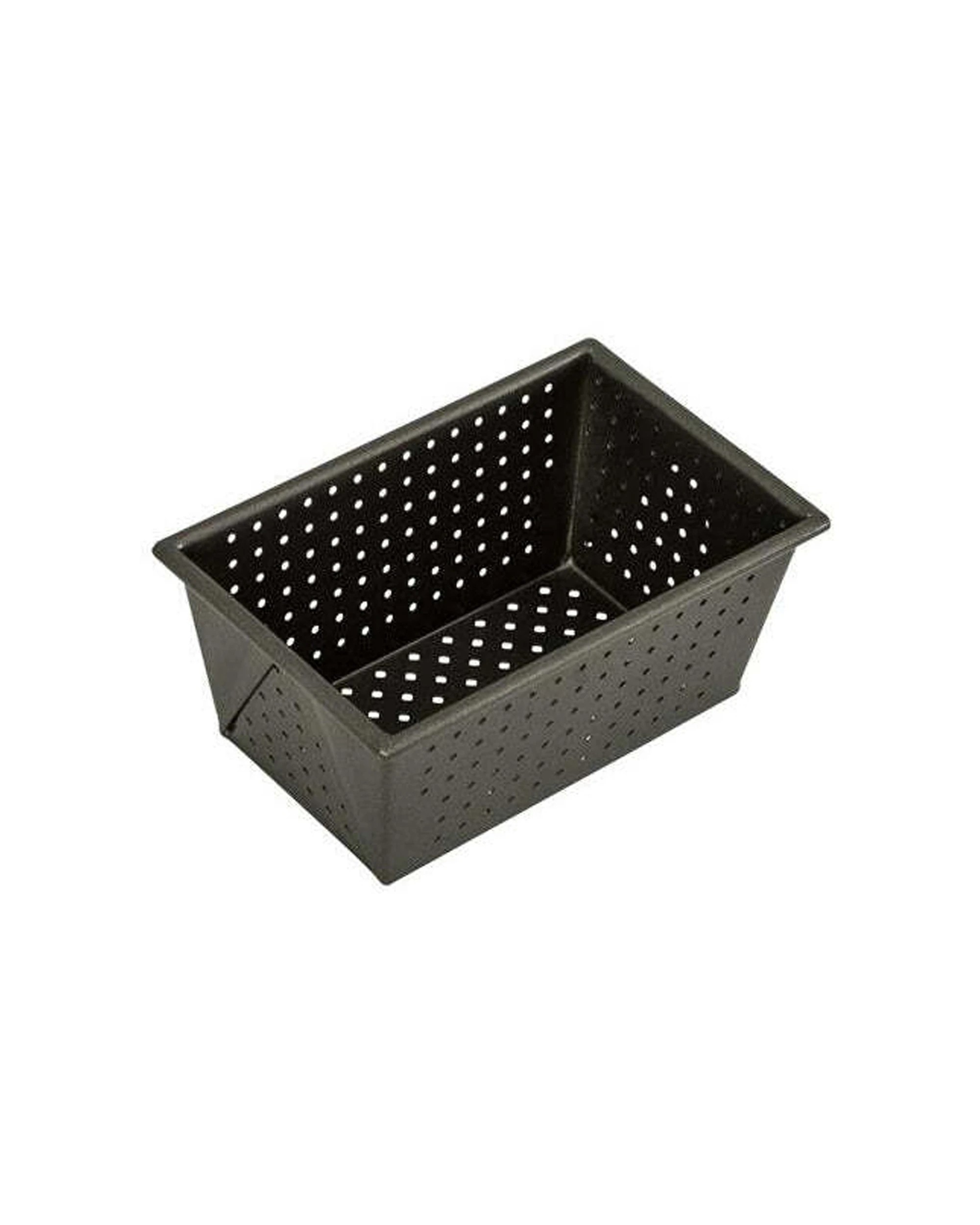 1 Bakemaster Perfect Crust Carbon Steel 15x10cm Loaf Pan Perforated - Black, 1 of 1