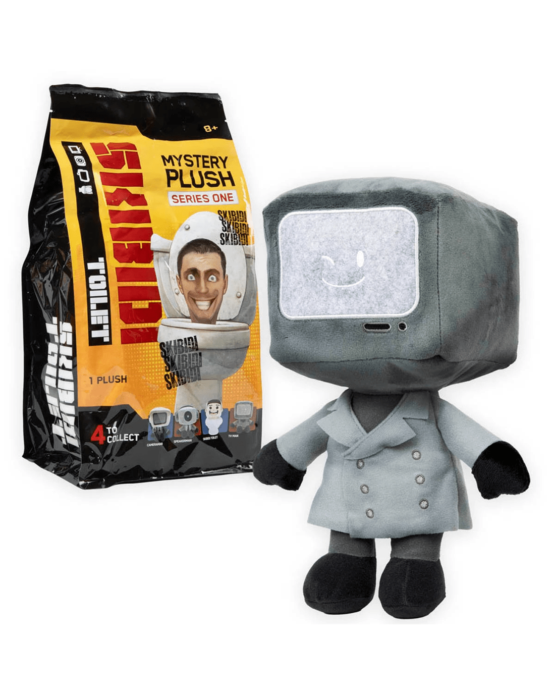 7 28cm Skibidi Toilet Mystery Plush Series One - Assorted, 7 of 7