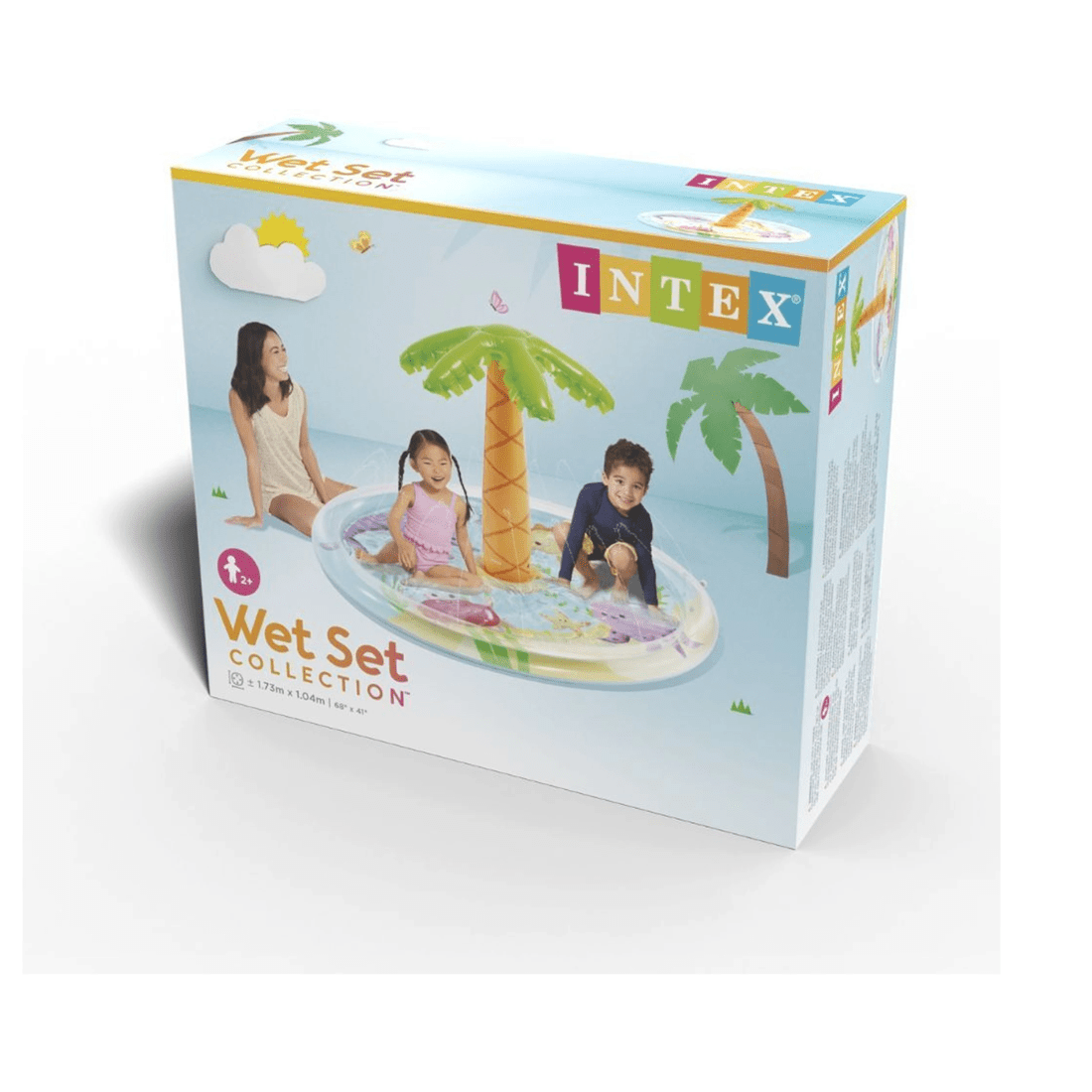 7 INTEX Palm Tree Inflatable Kids Childrens Spray Pool 2Y 68 Inch Repair Patch - Multi, 7 of 9