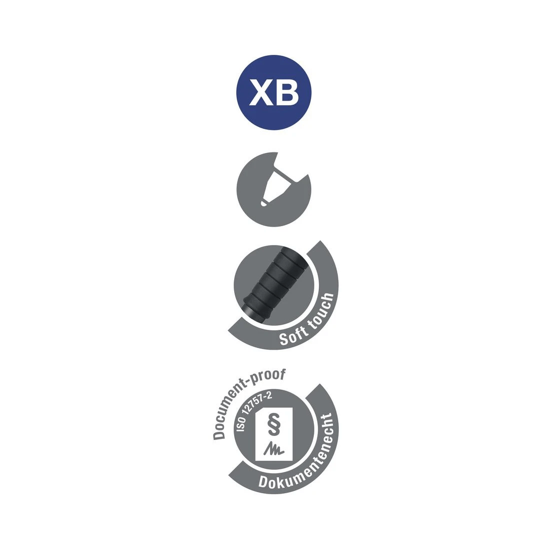 3 Faber-Castell PolyBall Urban XB Ballpoint Pen Stone Grey, 3 of 6