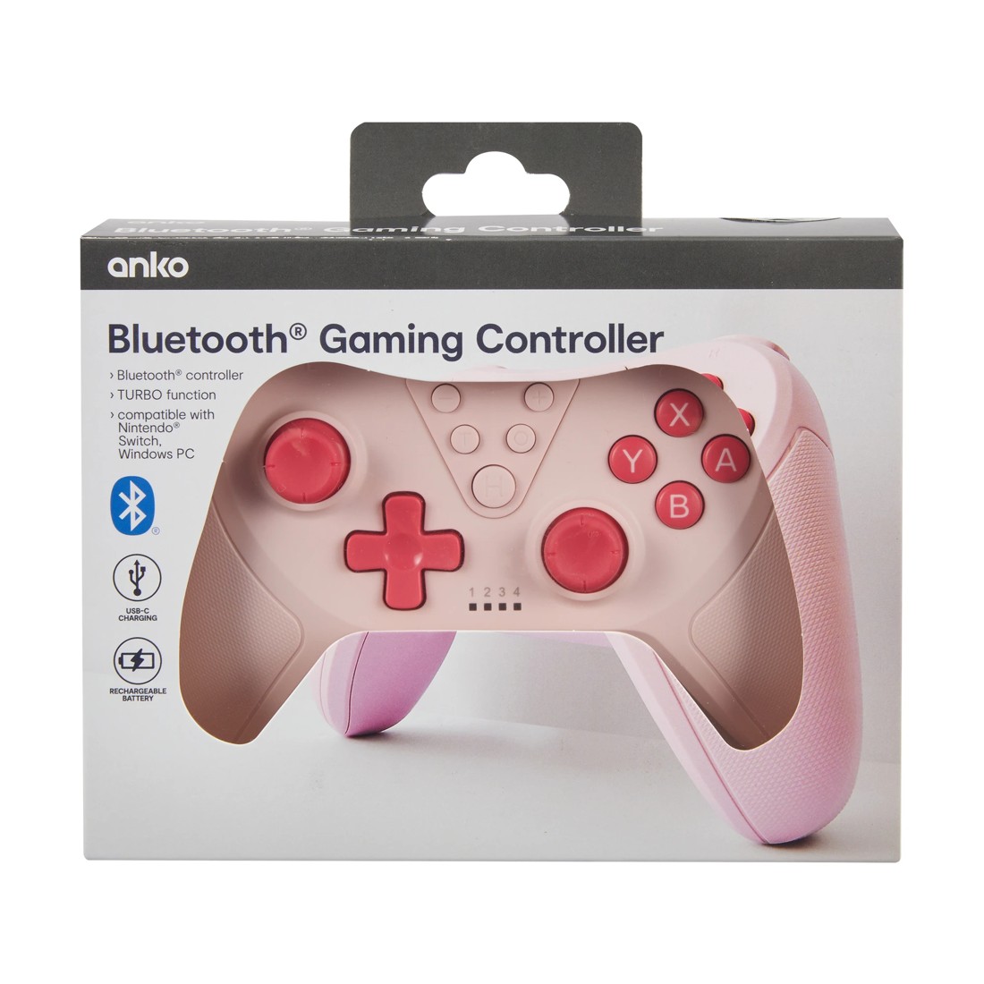 9 Wireless Bluetooth Gaming Controller - Pink, 9 of 10