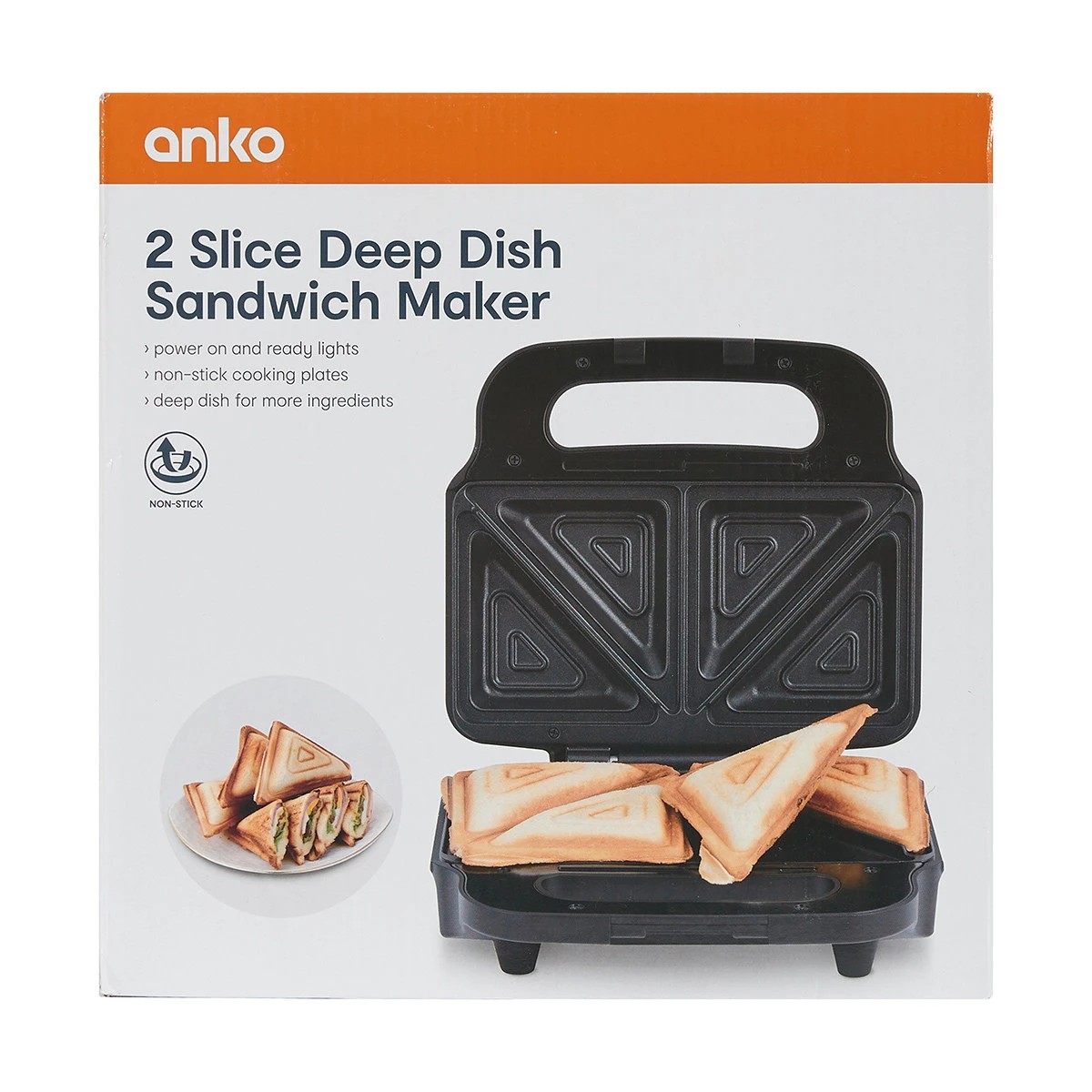 8 2 Slice Deep Dish Sandwich Maker, 8 of 8