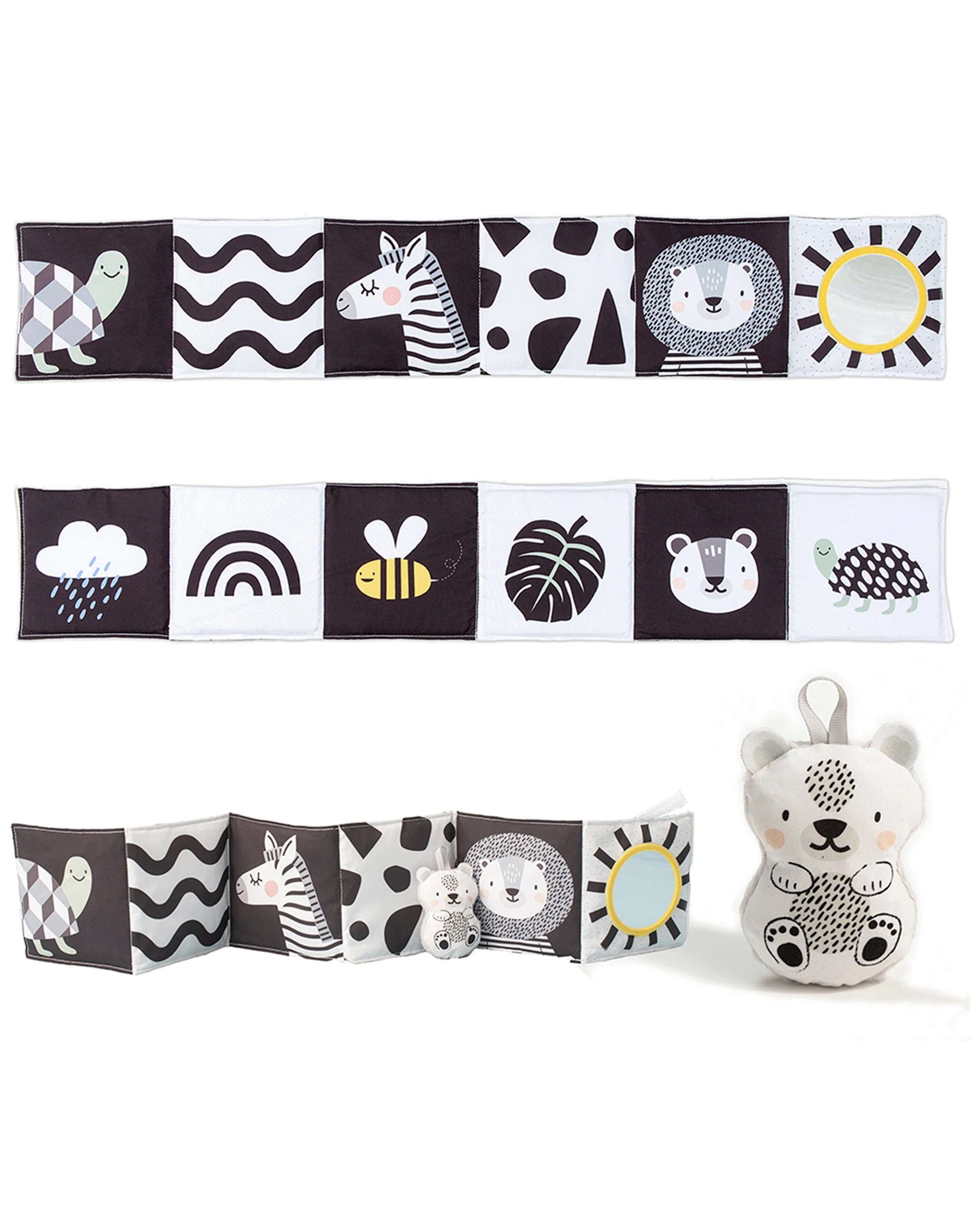 4 Taf Toys Savannah & White Educational Interactive Book Infant Baby Toy 0m+
 - Black, 4 of 6