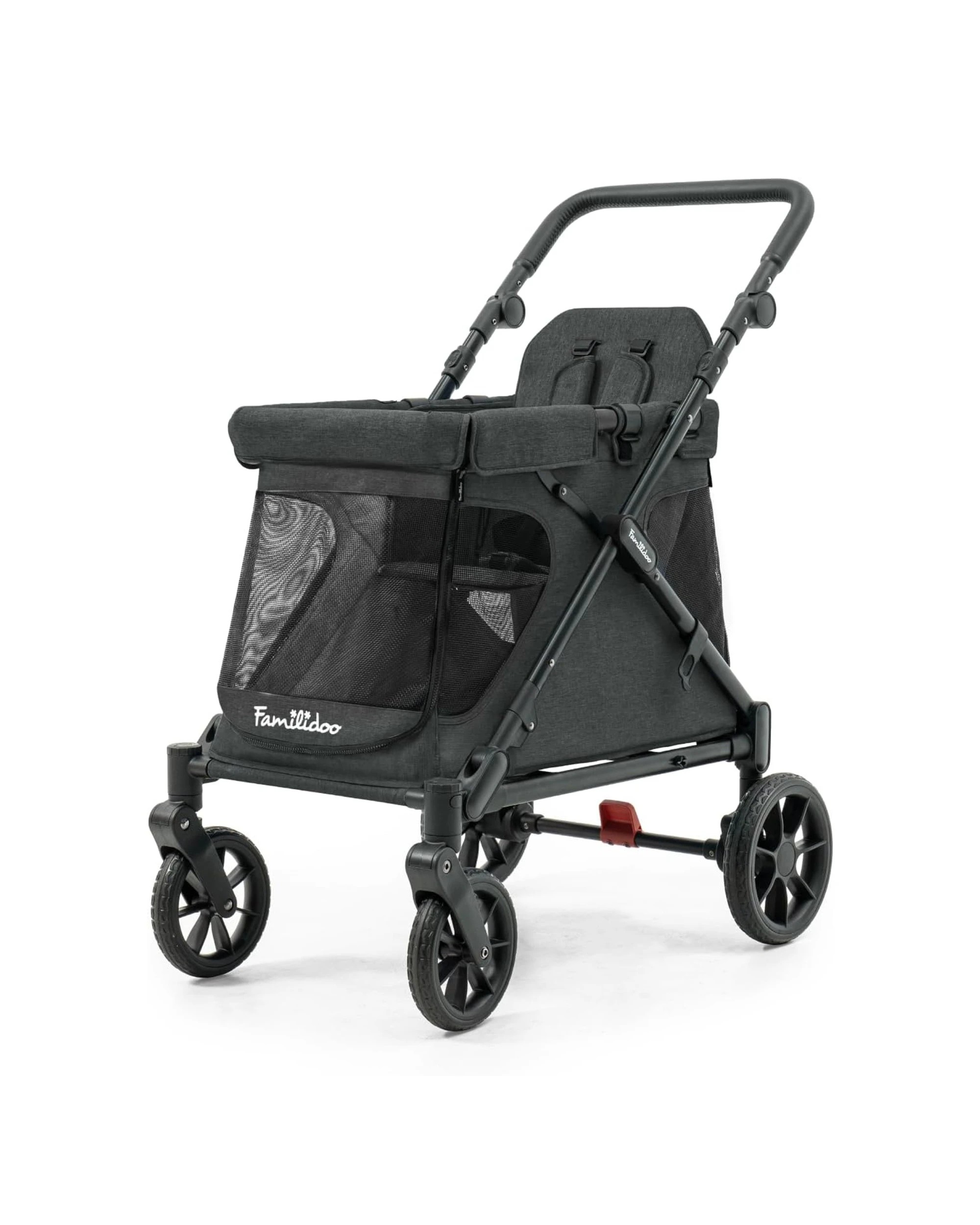 5 Playette Familidoo Q1 2.0 Wagon Stroller Lightweight - Charcoal, 5 of 6