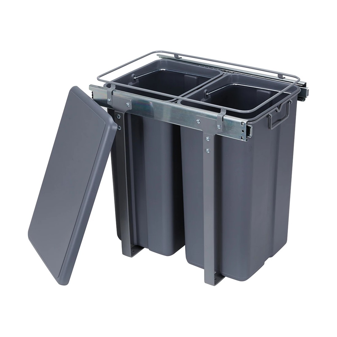 4 2 Section Under the Sink Pull Out Bin, 4 of 10