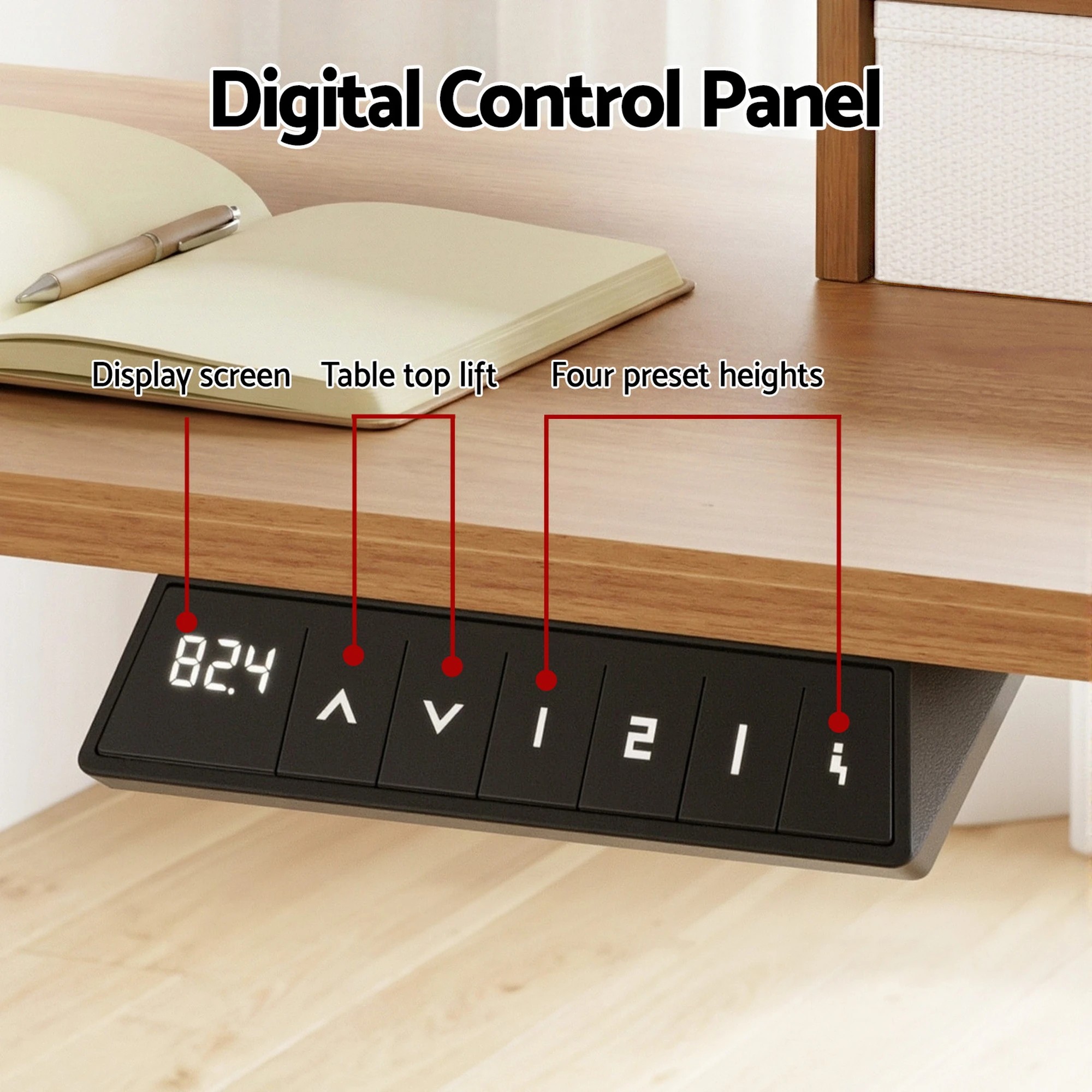 3 Artiss Electric Standing Desk Height Adjustable Sit Stand Desk Home Office - Multi, 3 of 6