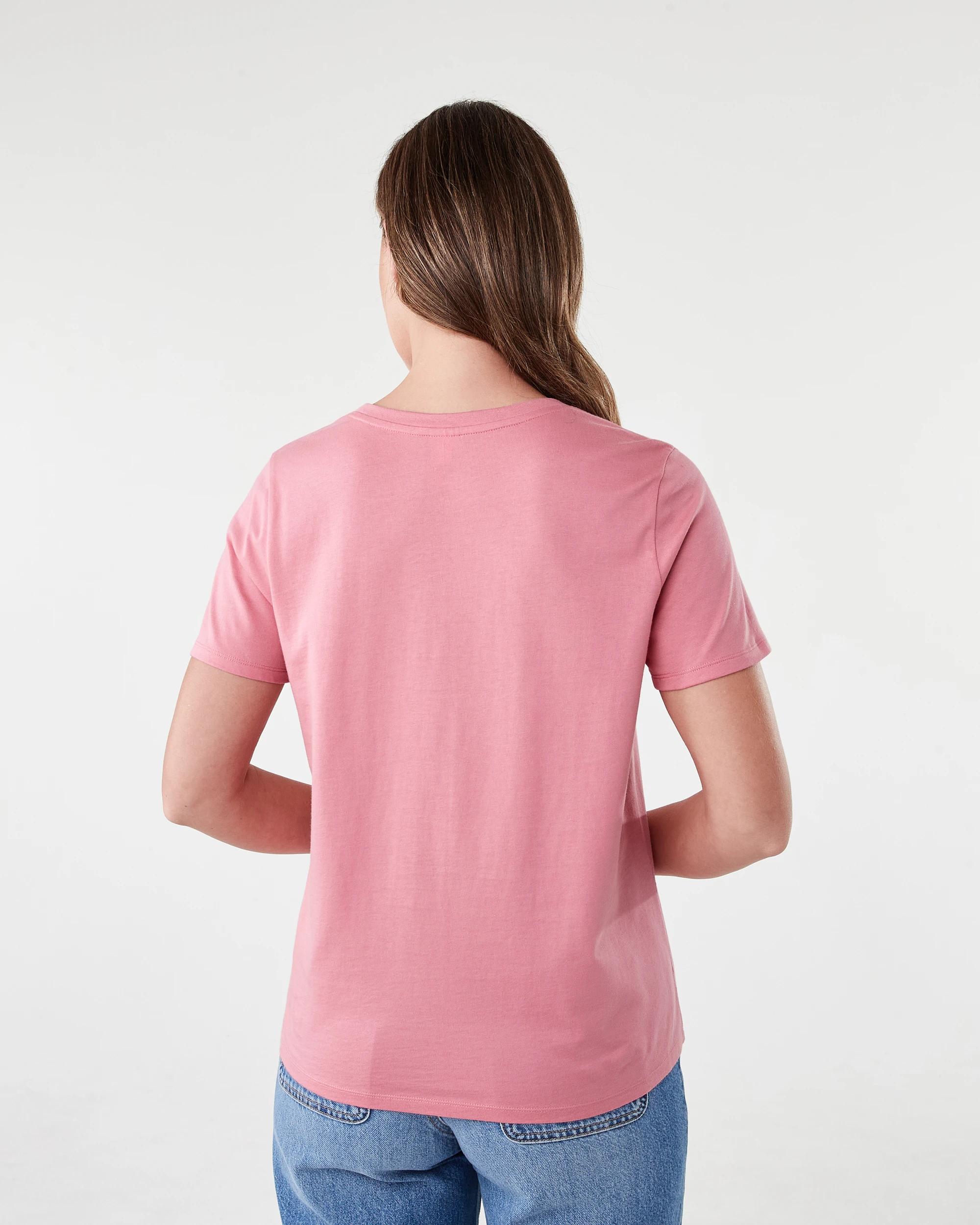 3 Short Sleeve Australian Cotton T-shirt Pink Glow, 3 of 5