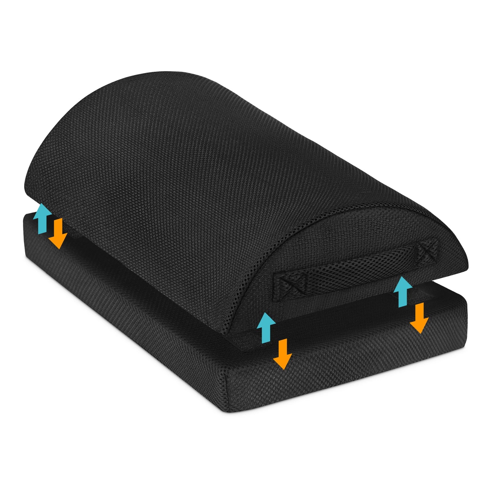 2 Starry Eucalypt Foot Rest Stool Foot Pad Foam Cushion Adjustable Pillow - Black, 2 of 4